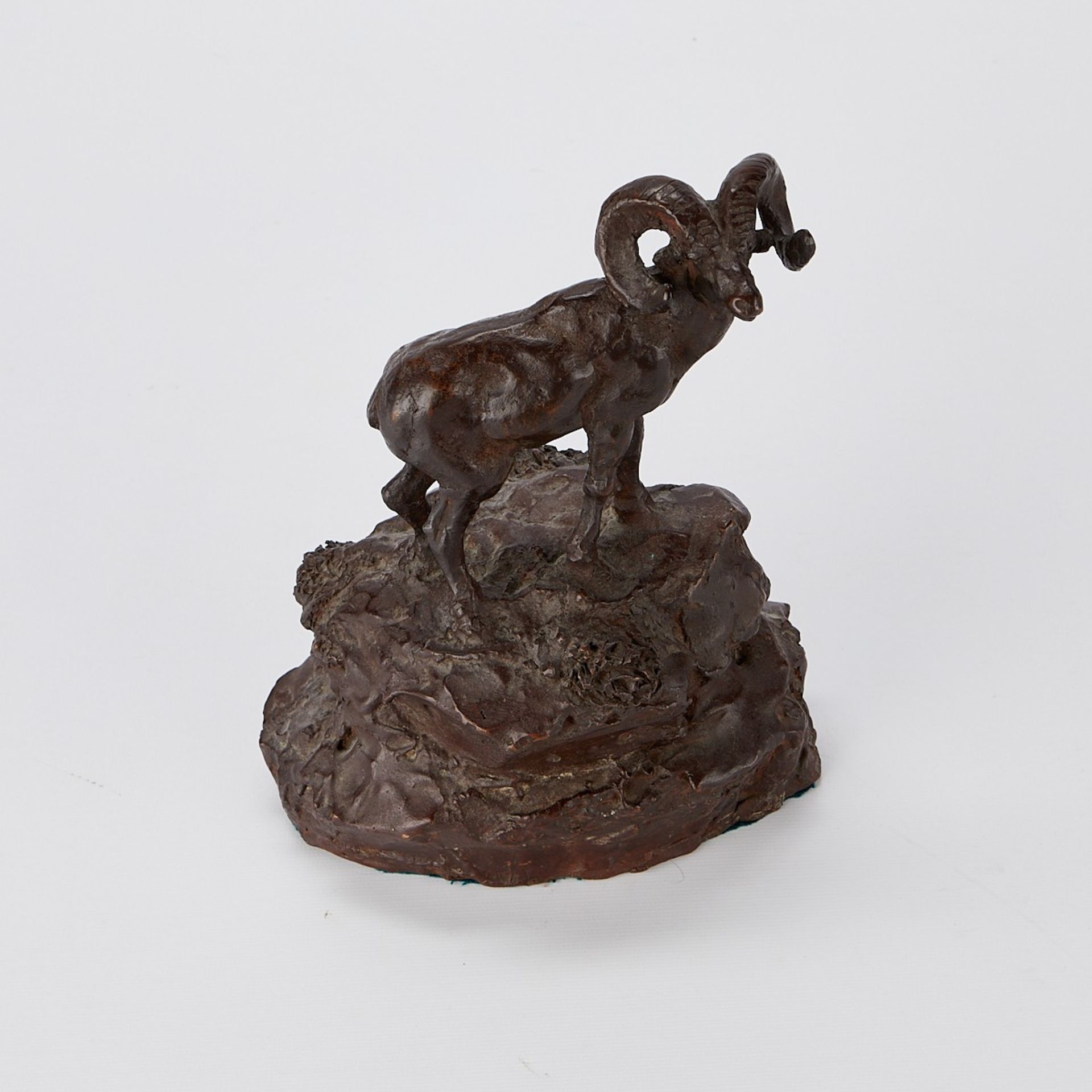 After Charles Russell Ram Bronze Sculpture - Image 5 of 8