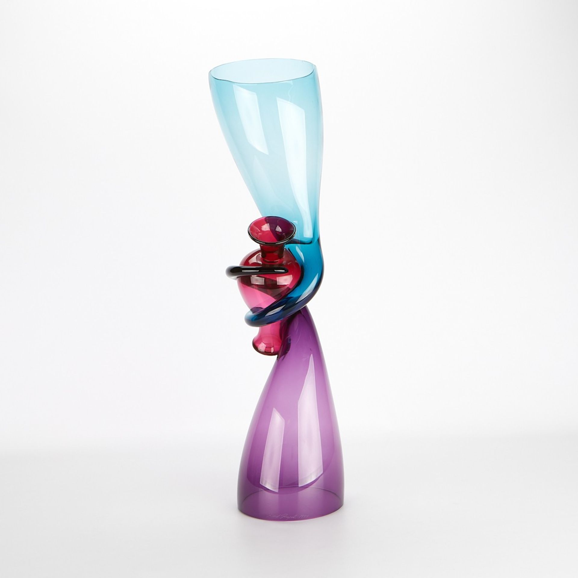 Richard Royal "Relationship" Series Glass Vase - Image 3 of 8