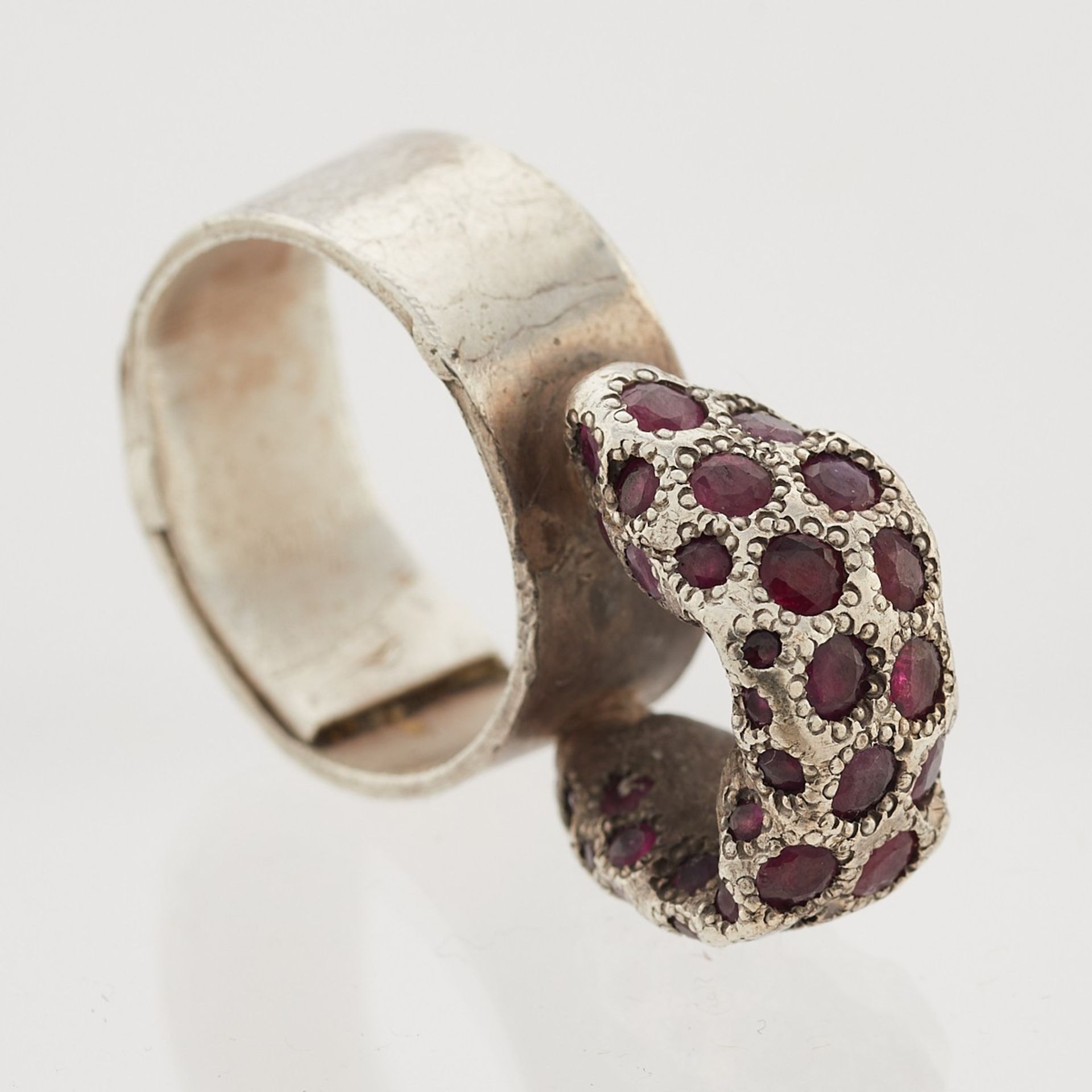 Karl Fritsch Sterling Silver & Ruby Ring - Image 6 of 7