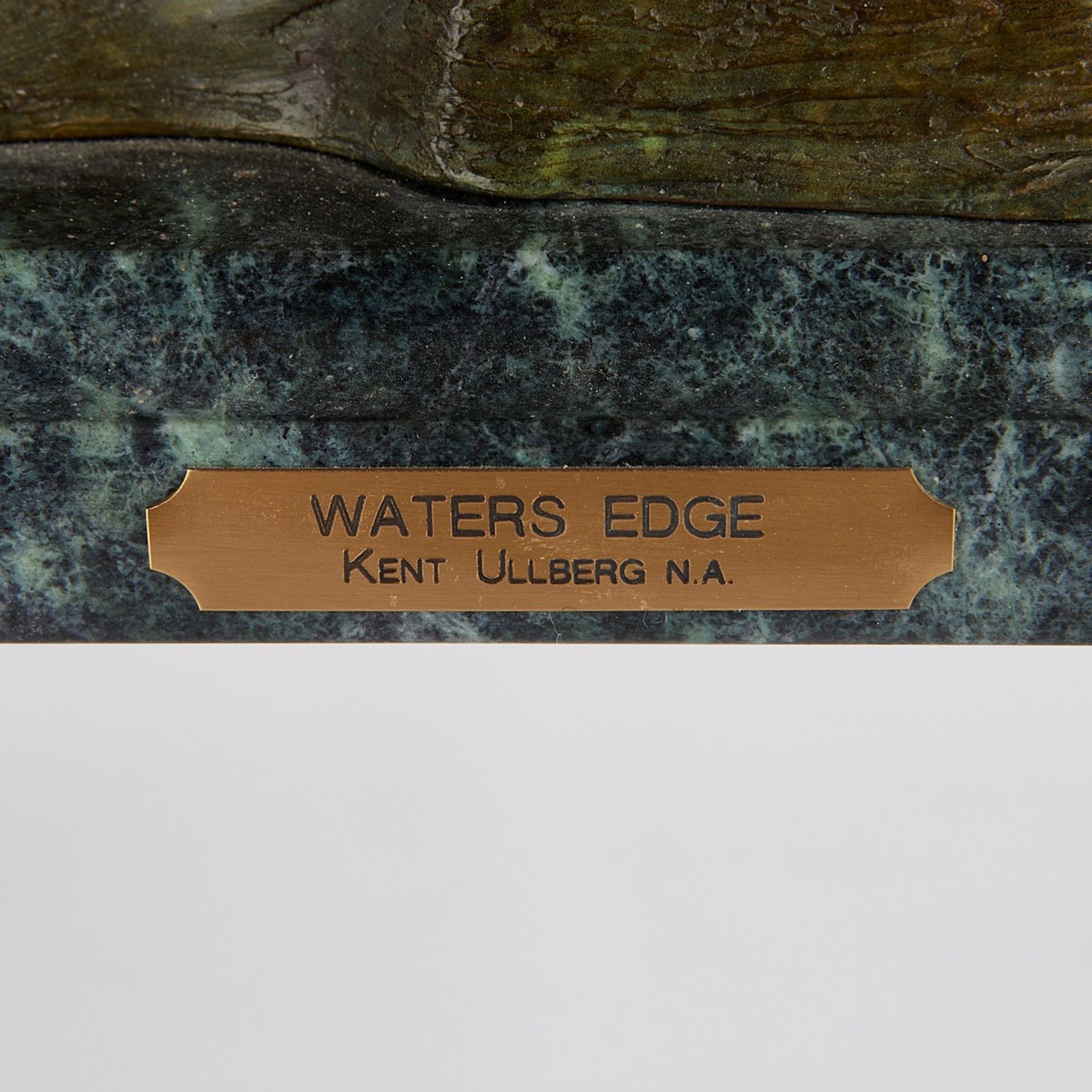 Kent Ullberg Water's Edge Cougar Bronze Sculpture - Image 9 of 12