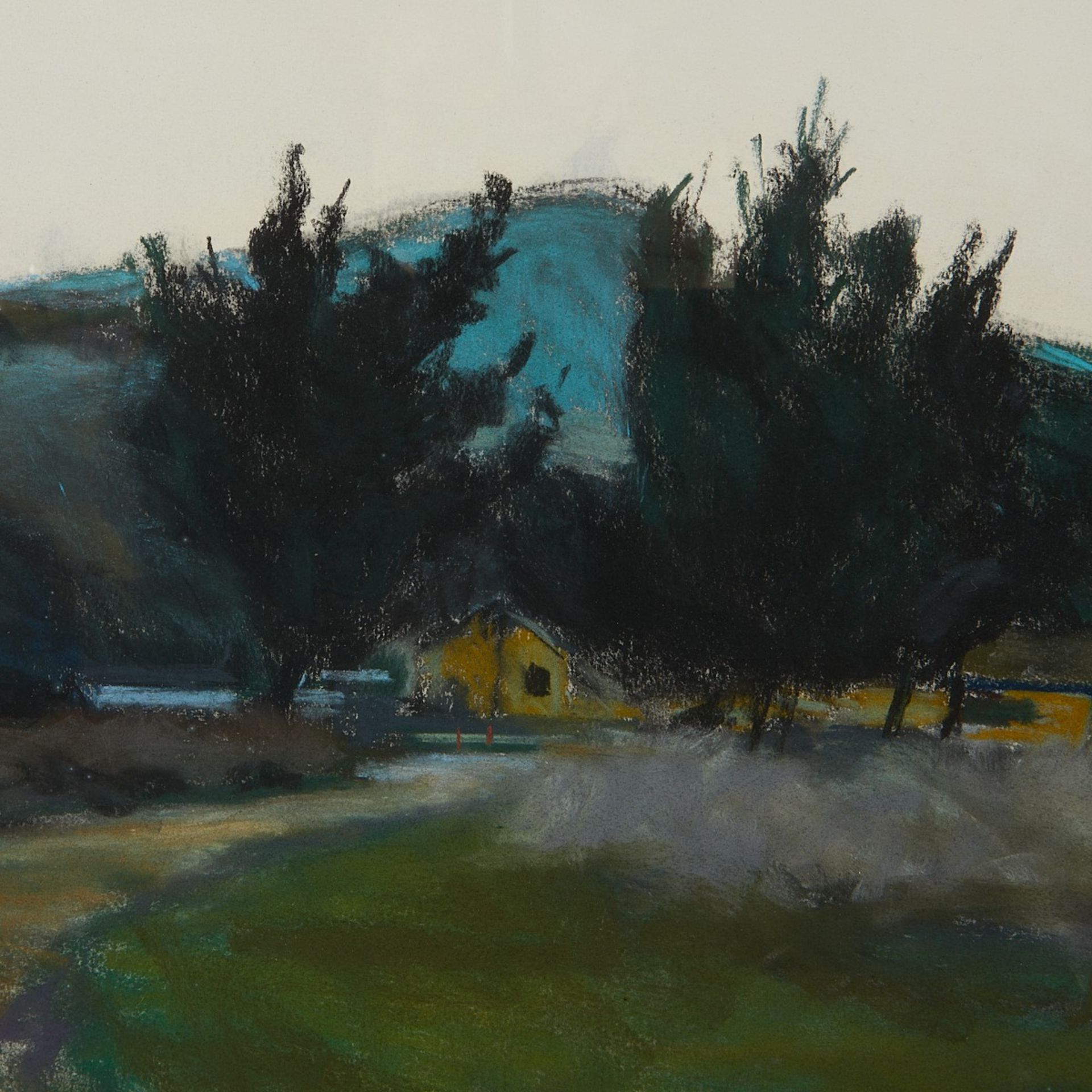Robert McKibbin Distant Blue Hills Pastel Drawing - Bild 2 aus 5