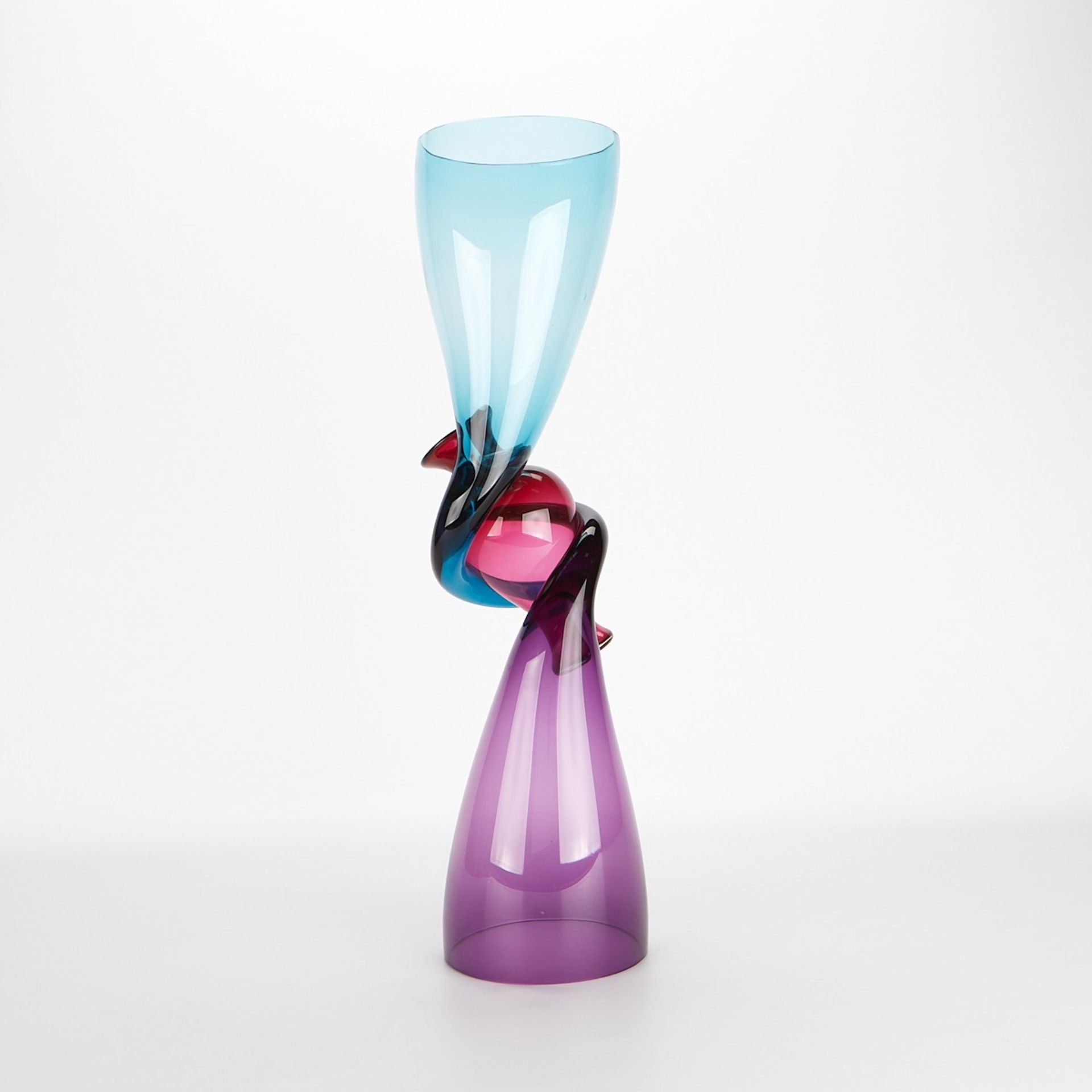 Richard Royal "Relationship" Series Glass Vase - Image 4 of 8
