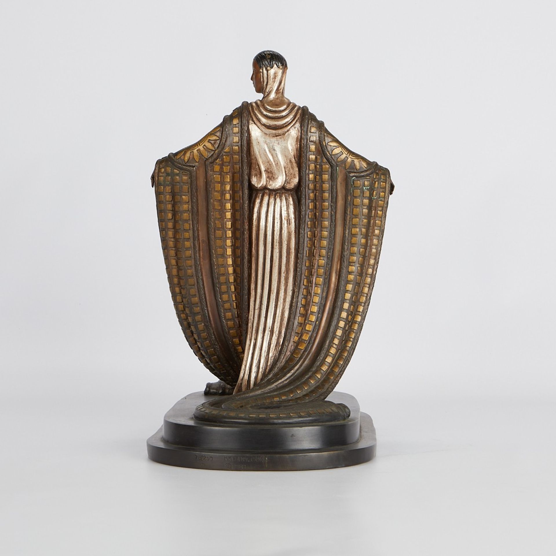 Erte "La Mysterieuse" Bronze Sculpture 1980 - Image 5 of 12