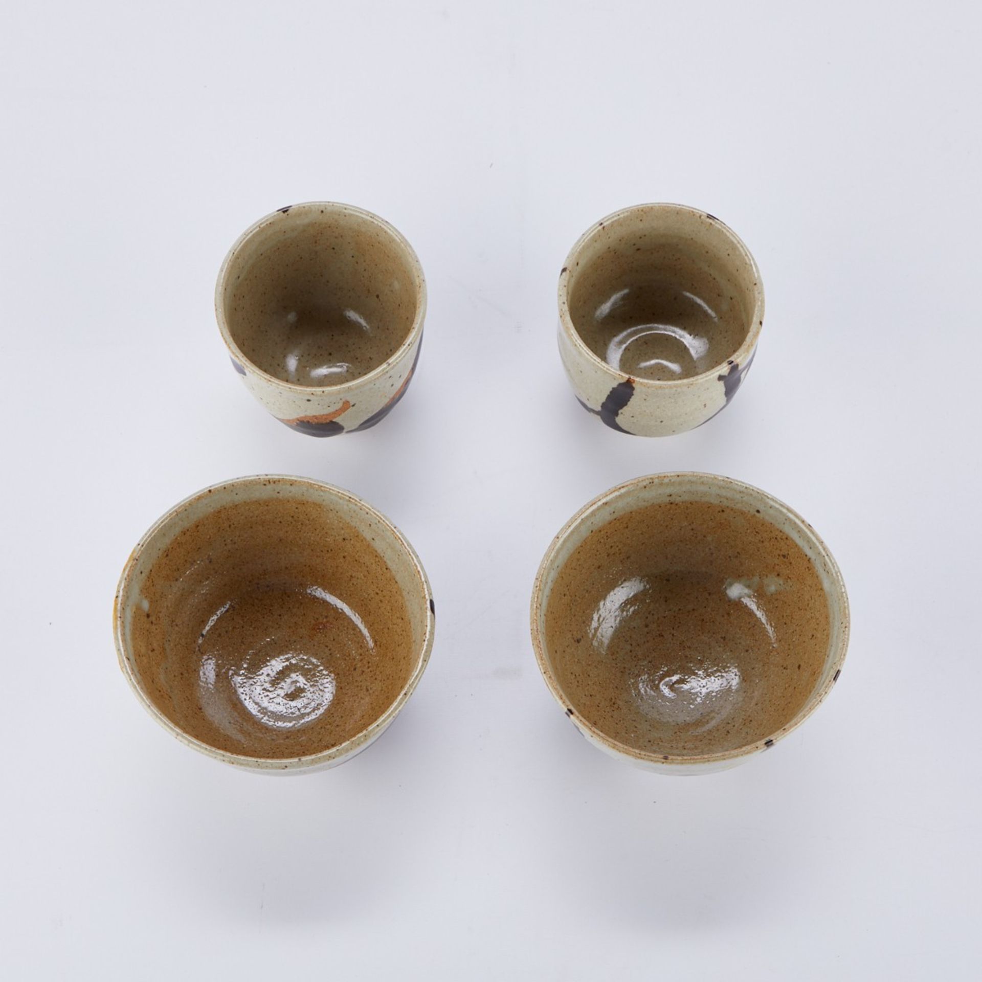 Set 4 Warren MacKenzie Tea Bowls and Bowls - Image 6 of 7