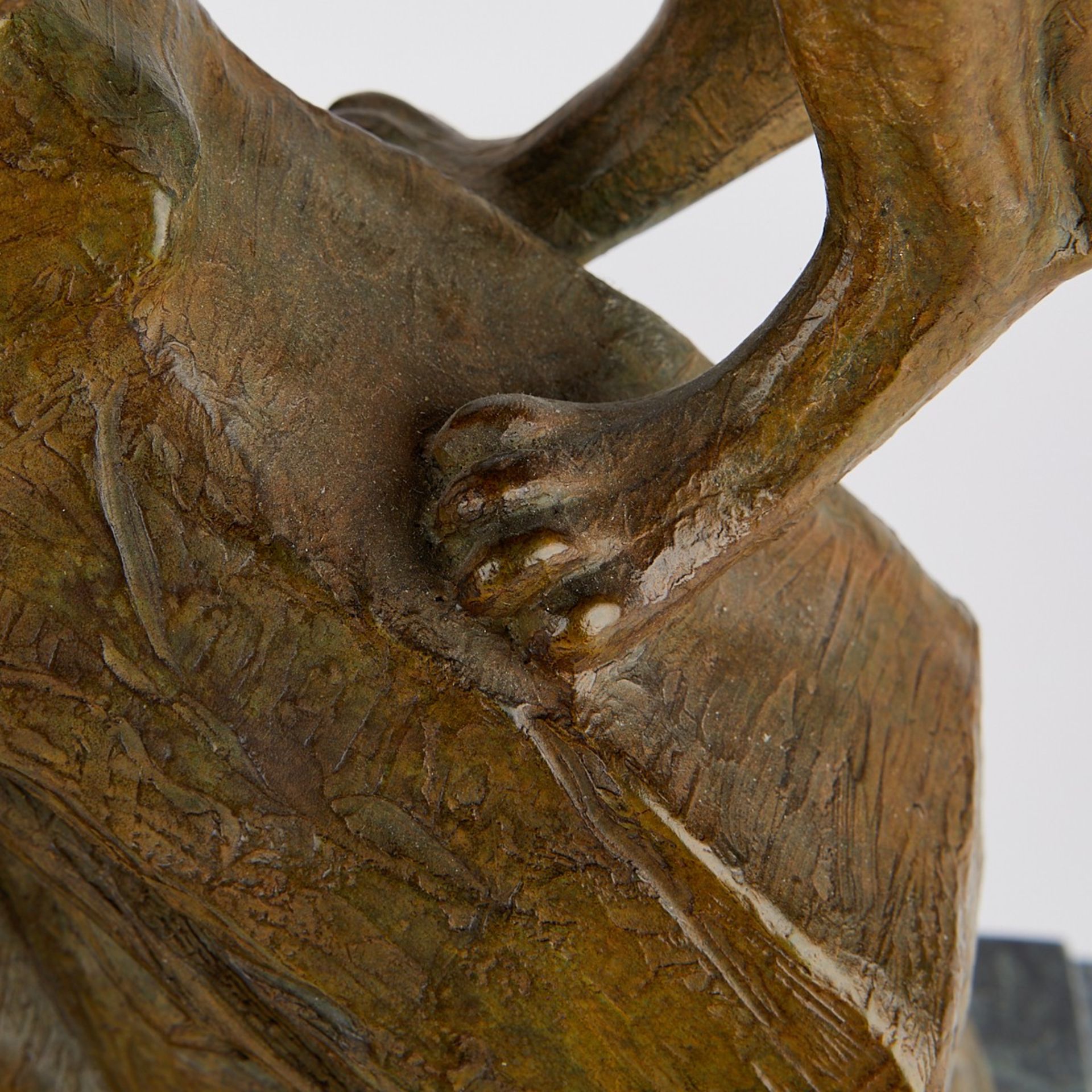 Kent Ullberg Water's Edge Cougar Bronze Sculpture - Image 2 of 12