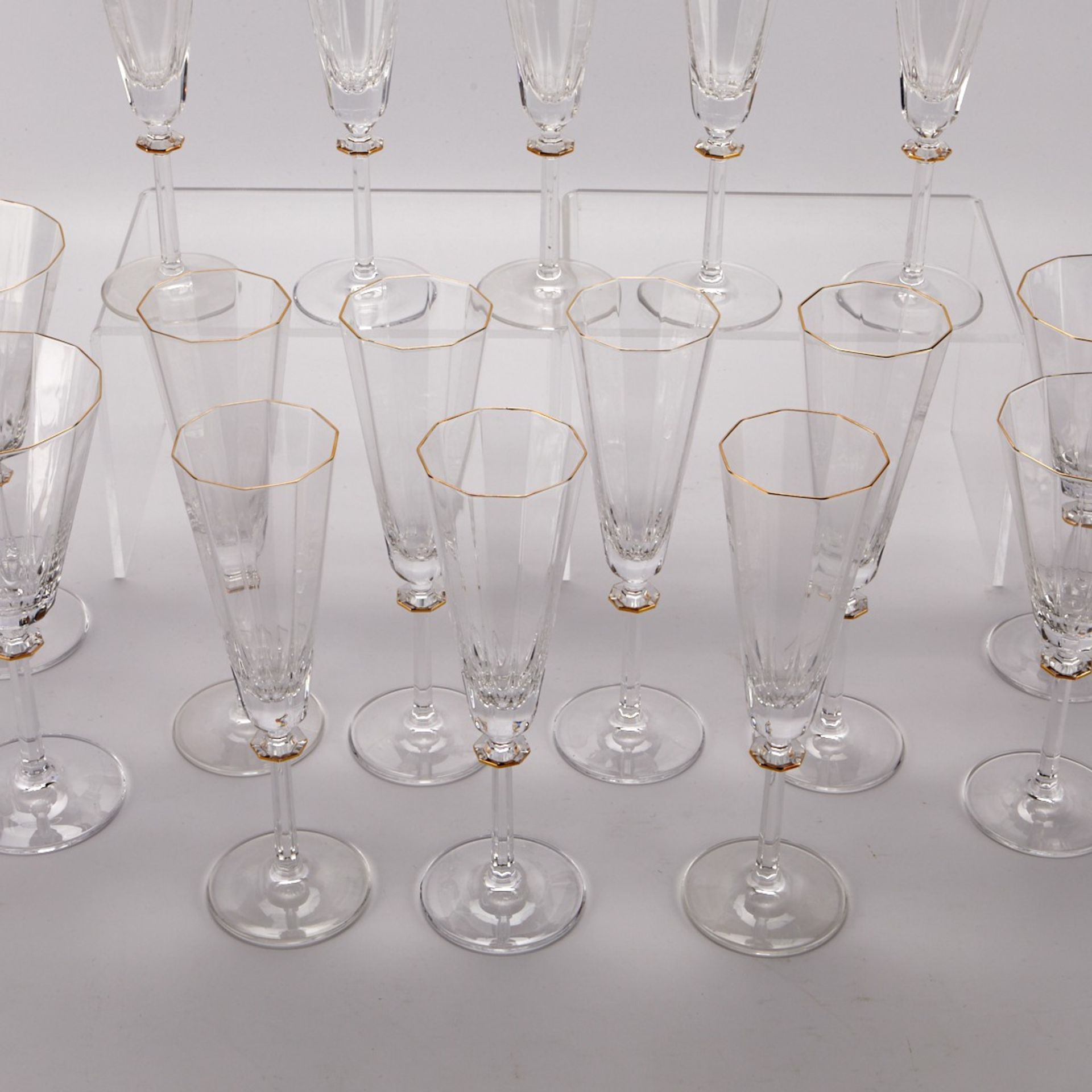 Group of 35 Mikasa South Hampton Gold Stemware - Image 4 of 5