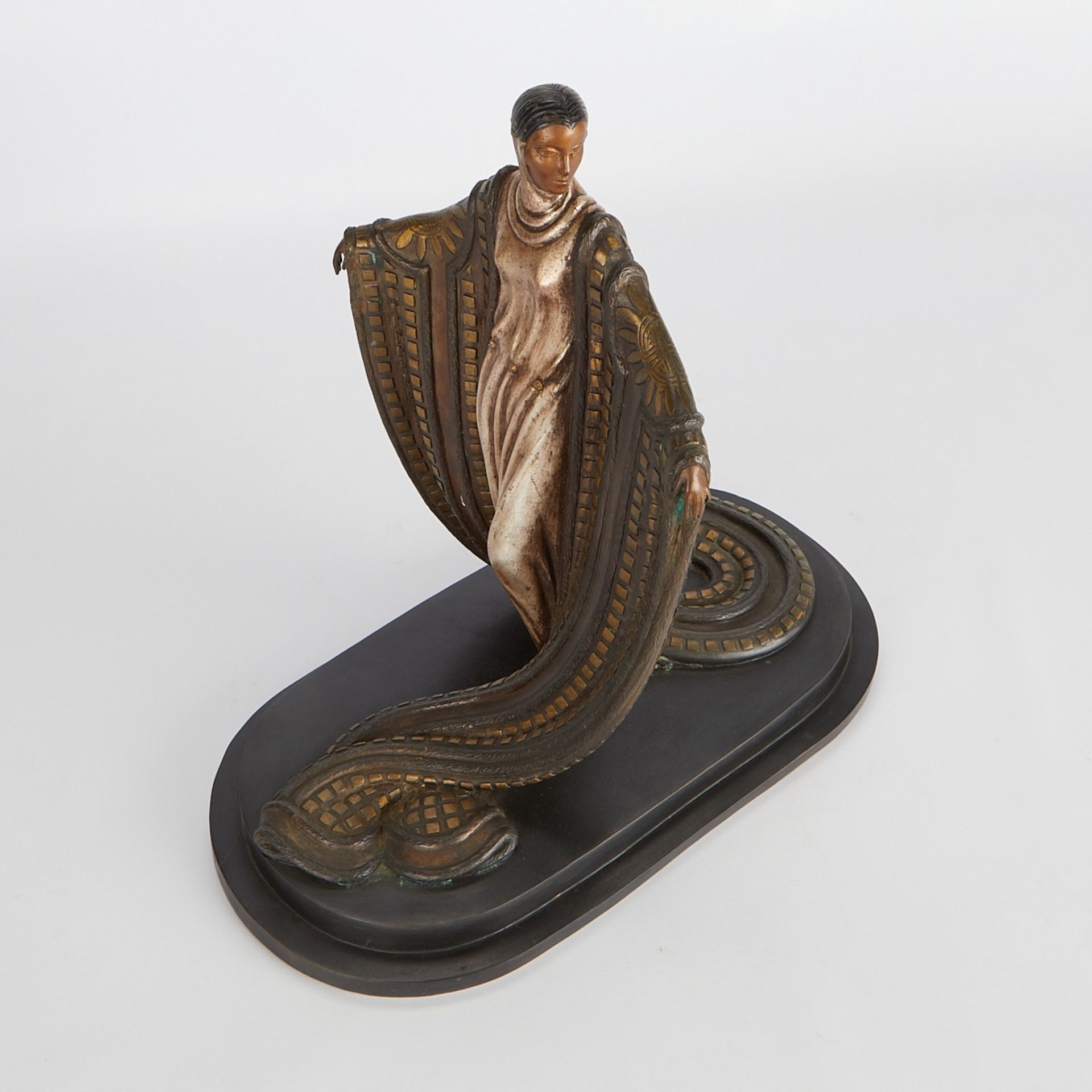 Erte "La Mysterieuse" Bronze Sculpture 1980 - Image 8 of 12