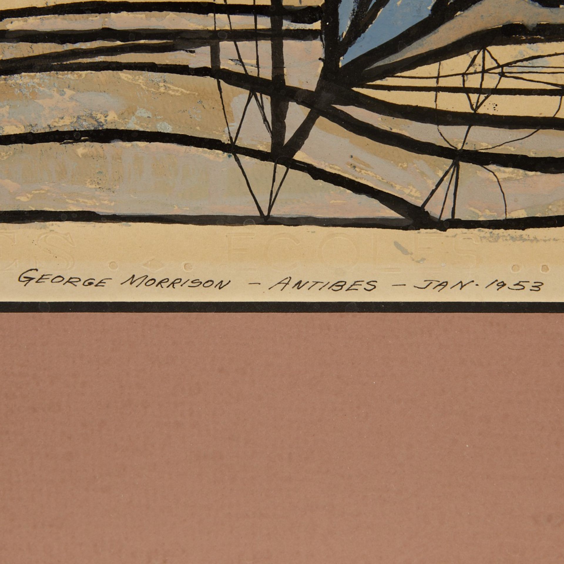 George Morrison "Arterial Structure" Painting - Image 4 of 8