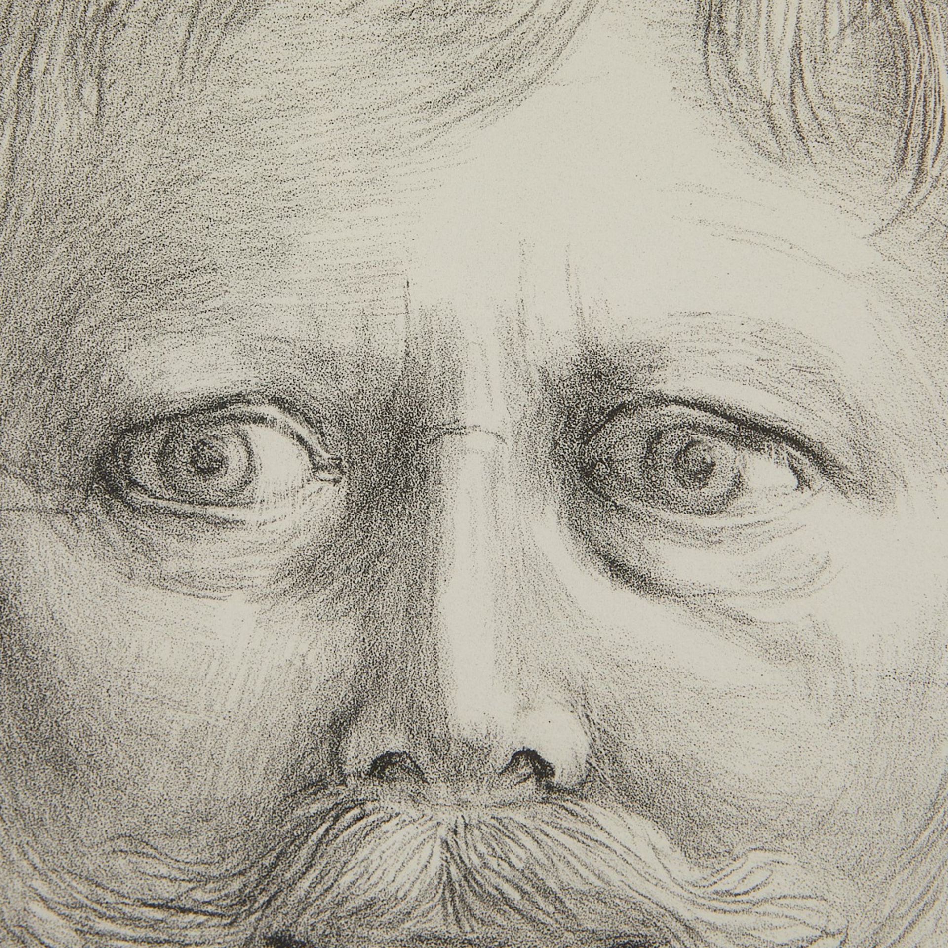 George Tooker "Self Portrait" Lithograph 1996 - Image 3 of 6