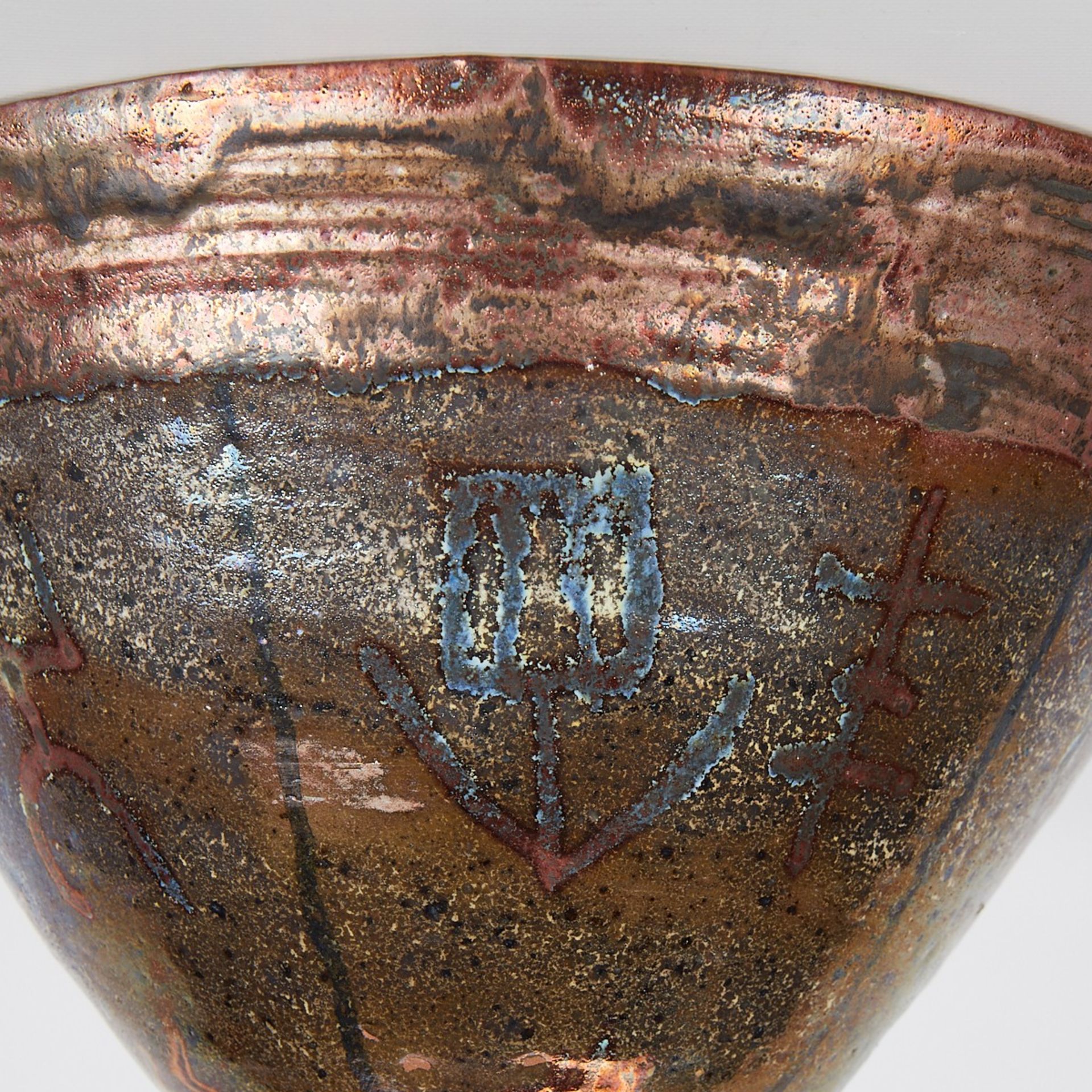 Beatrice Wood Beato Luster Ceramic Vase - Bild 10 aus 11