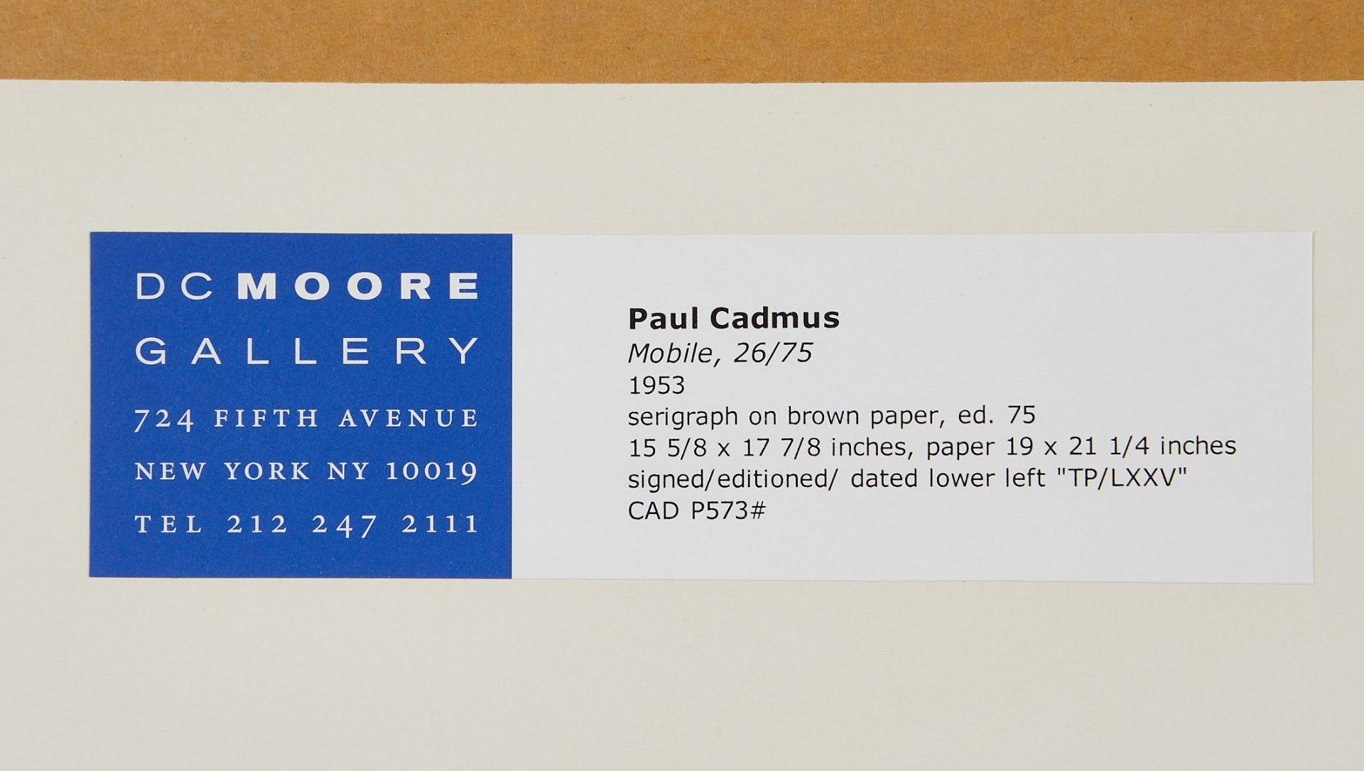 Paul Cadmus "Mobile" Serigraph 1953 - Bild 5 aus 7
