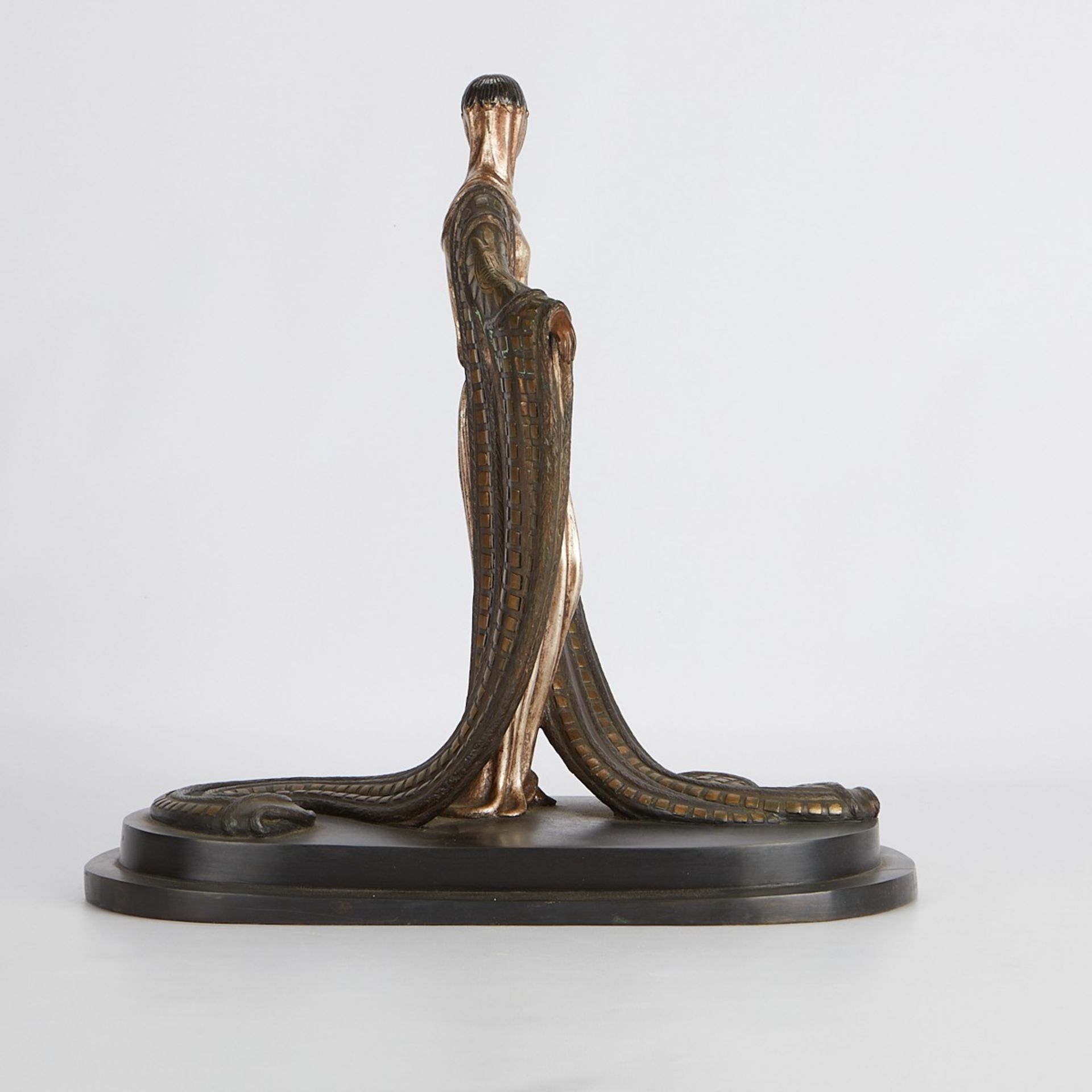 Erte "La Mysterieuse" Bronze Sculpture 1980 - Bild 6 aus 12