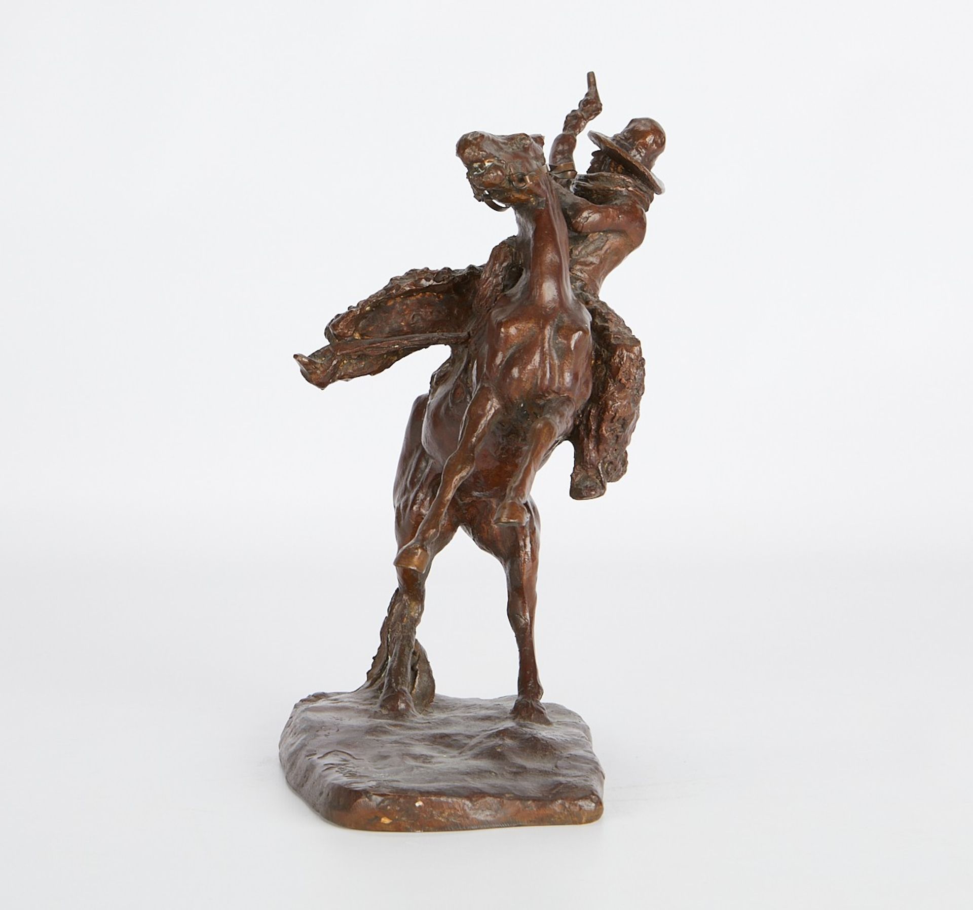 After Charles Russell "Smokin Up" Horse Bronze - Image 3 of 10