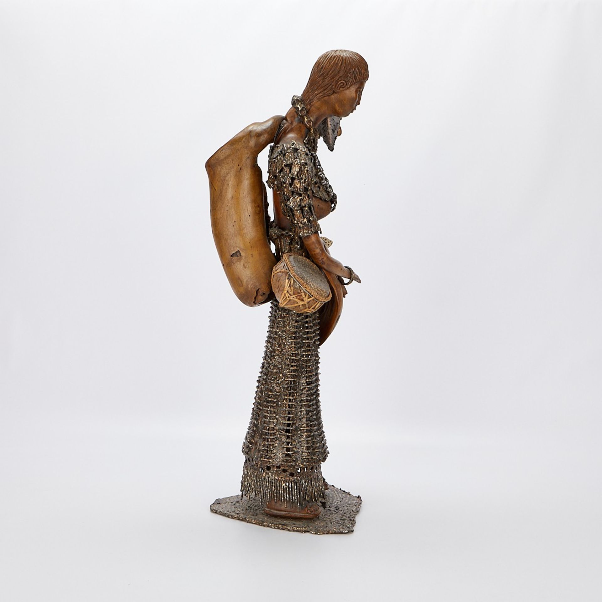 Rey Paz Contreras "Mandaya Woman" Sculpture - Image 6 of 13