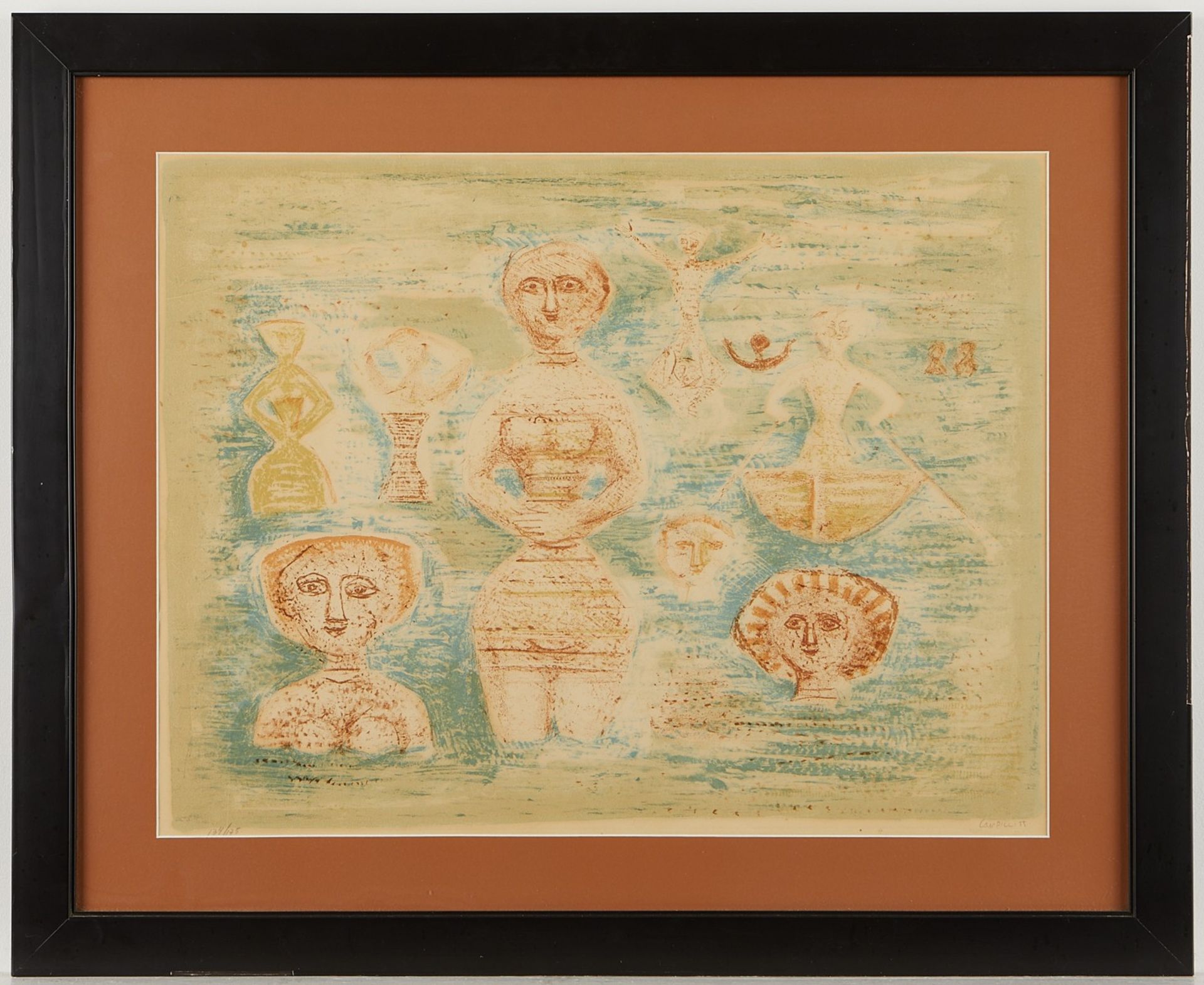 Massimo Campigli "Le Bagnati" Lithograph - Image 3 of 6