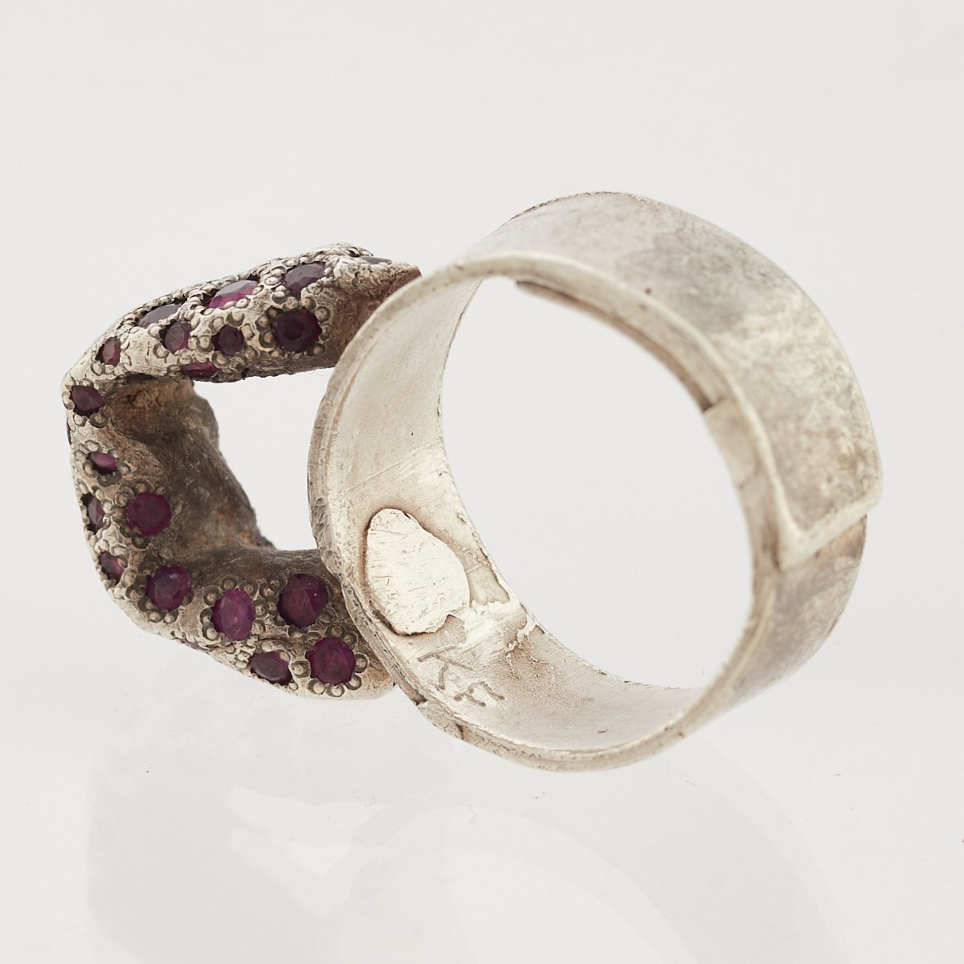 Karl Fritsch Sterling Silver & Ruby Ring - Image 7 of 7