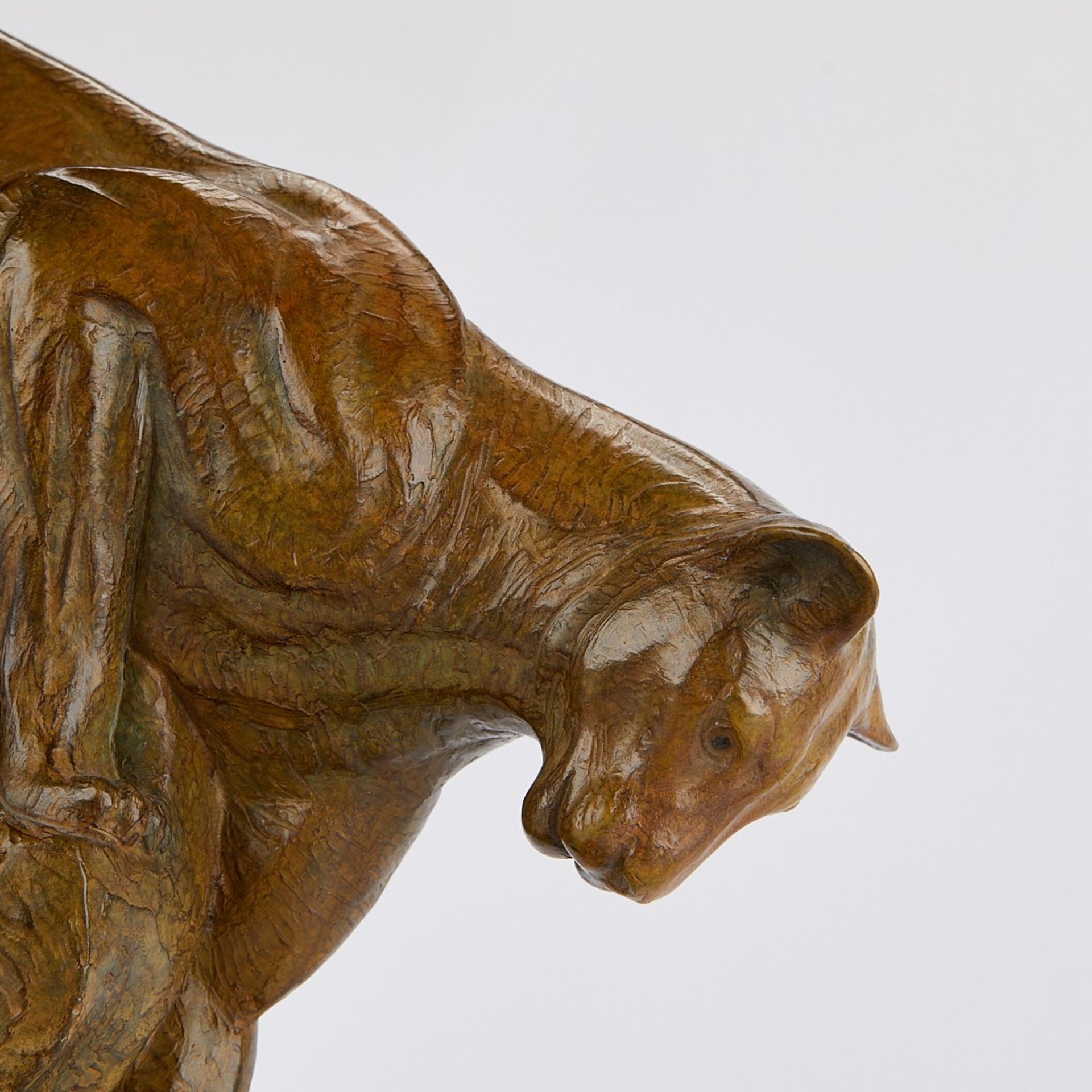 Kent Ullberg Water's Edge Cougar Bronze Sculpture - Image 11 of 12