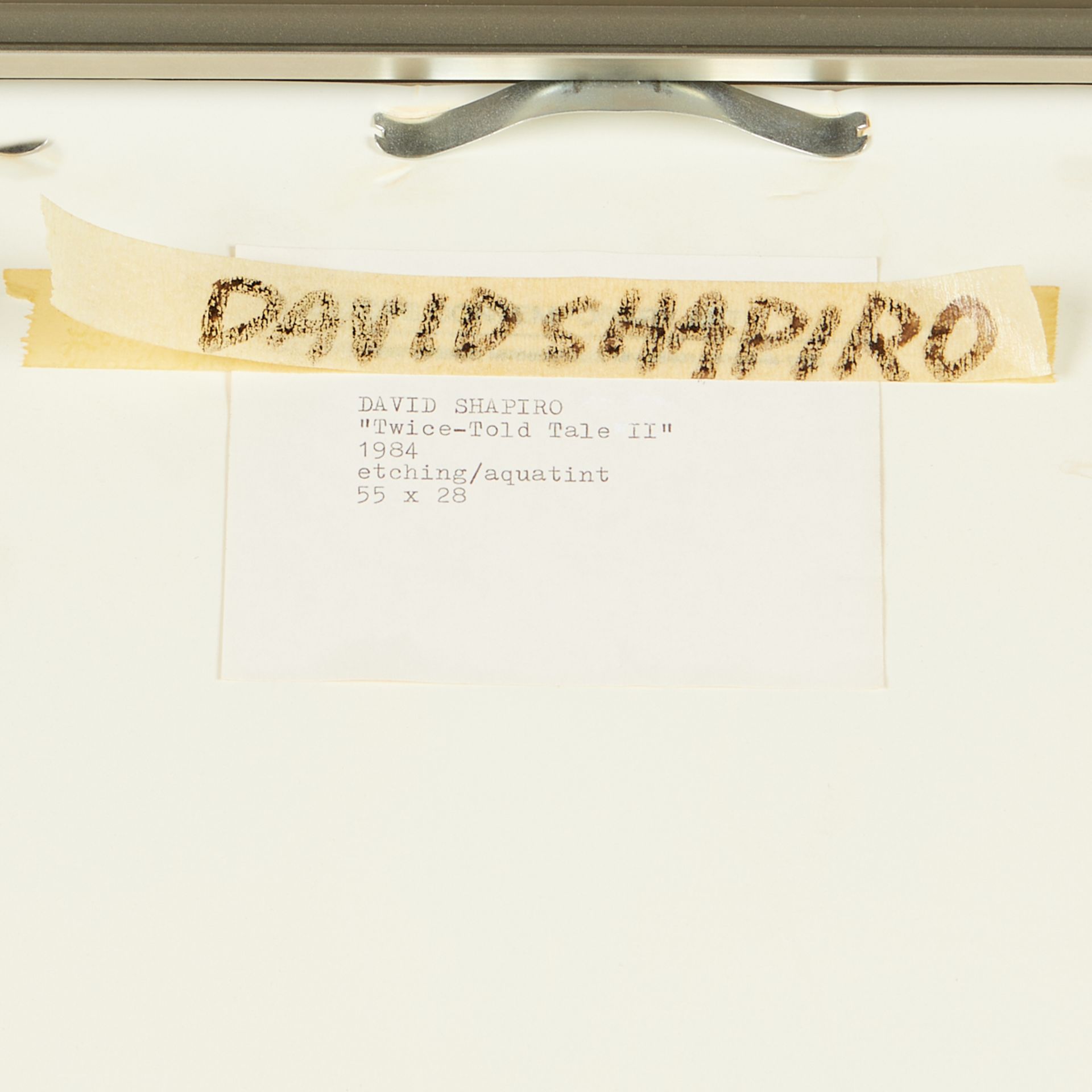 David Shapiro "Twice Told Tale II" Etching - Bild 3 aus 10