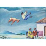 Miguel Contreras "El Tope" Acrylic on Paper 1999