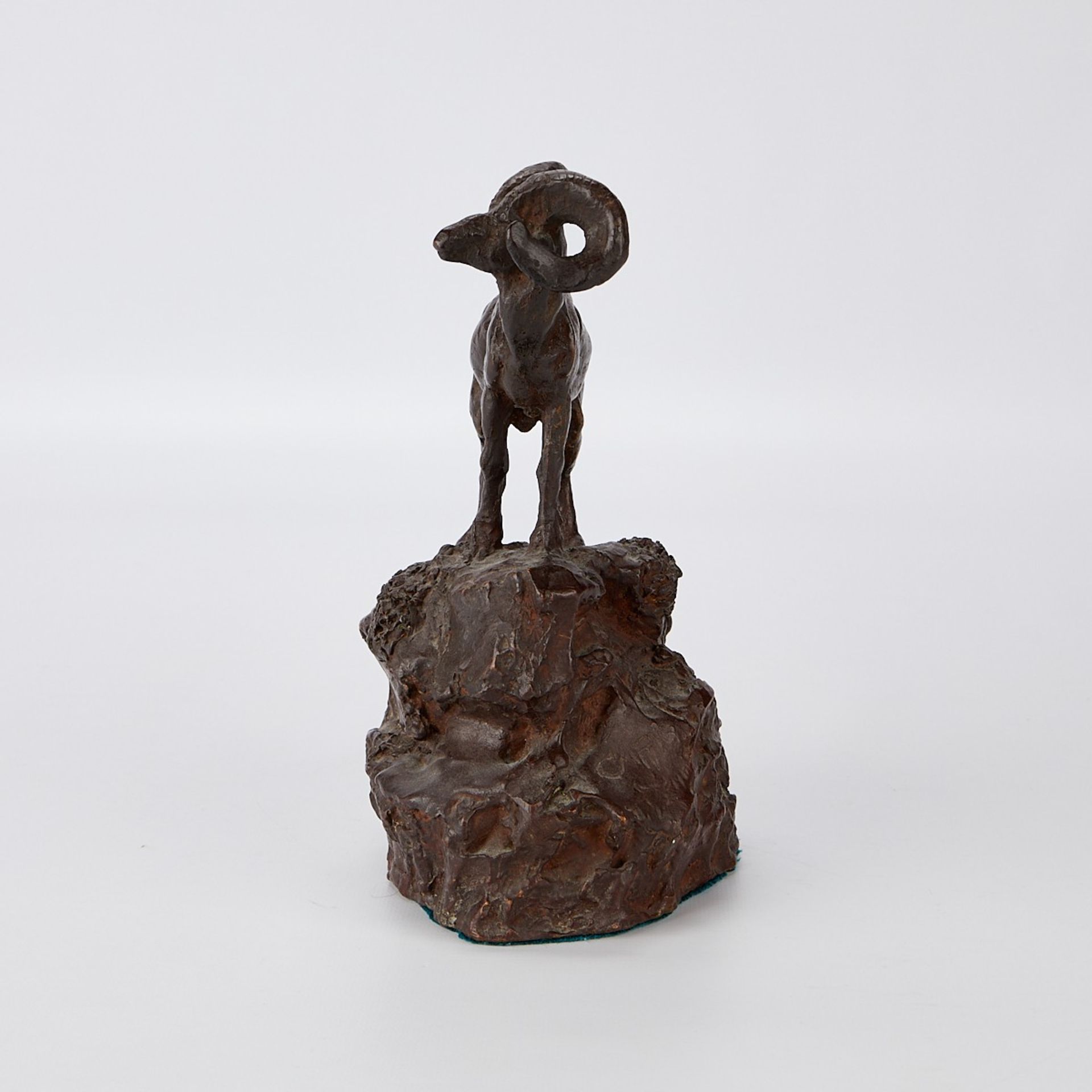 After Charles Russell Ram Bronze Sculpture - Image 2 of 8