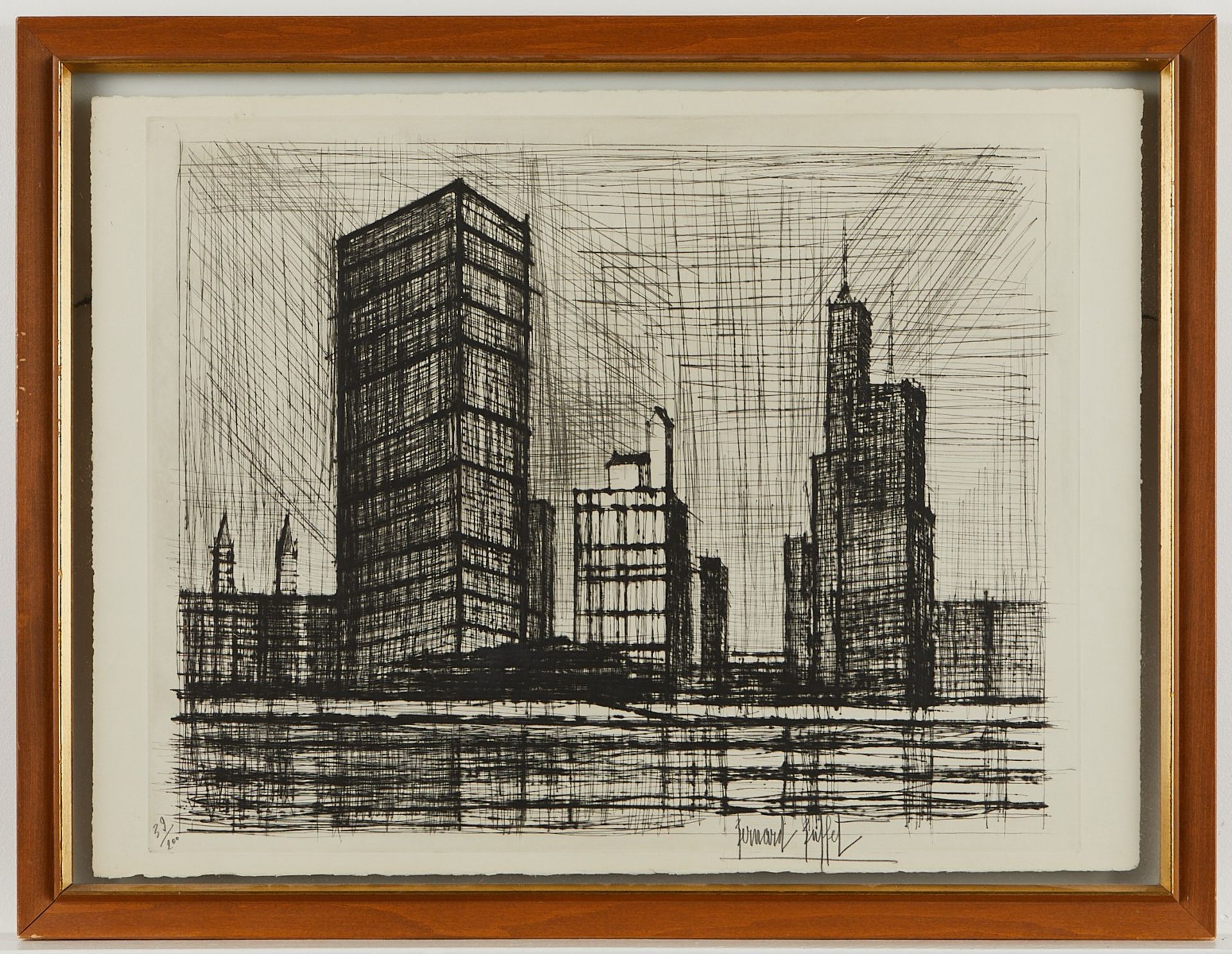 Bernard Buffet "New York IX" Lithograph - Bild 3 aus 6