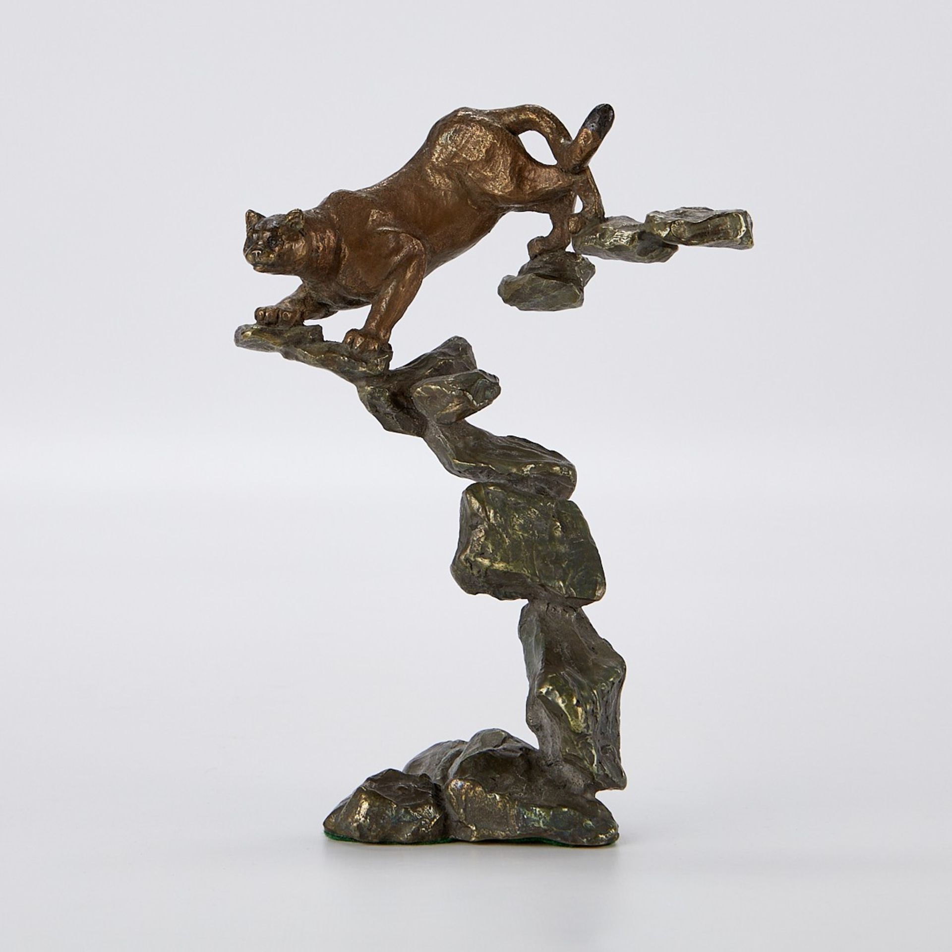 Mark Hopkins Cougar Bronze Sculpture w/ Box - Image 3 of 9