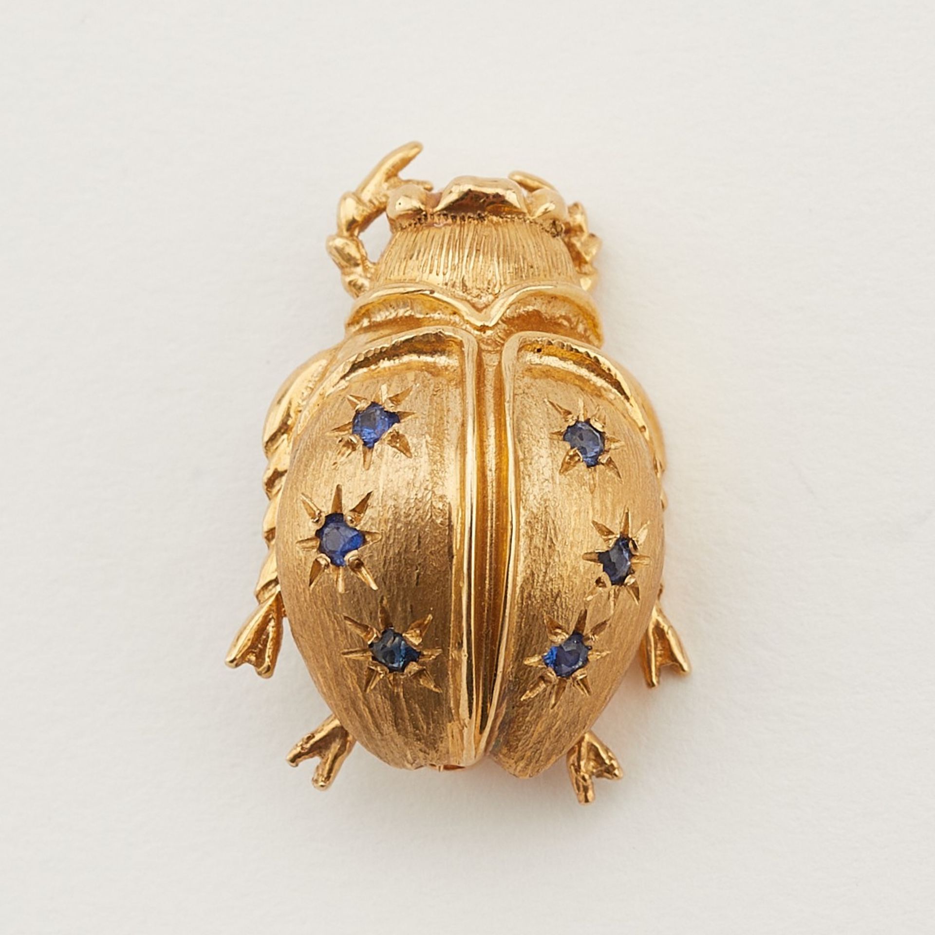 Carl D. Lindstrom 14K Gold Beetle Pin - Image 3 of 7