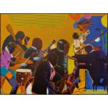 Romare Bearden "Out Chorus" Etching