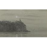 Mike Lynch Split Rock Lighthouse Charcoal Drawing