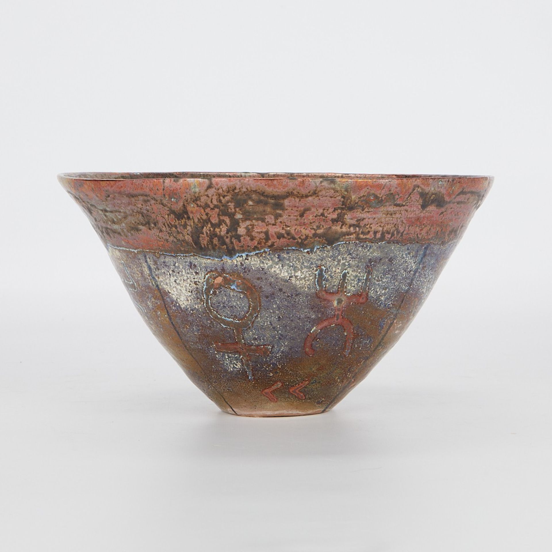 Beatrice Wood Beato Luster Ceramic Vase - Image 3 of 11