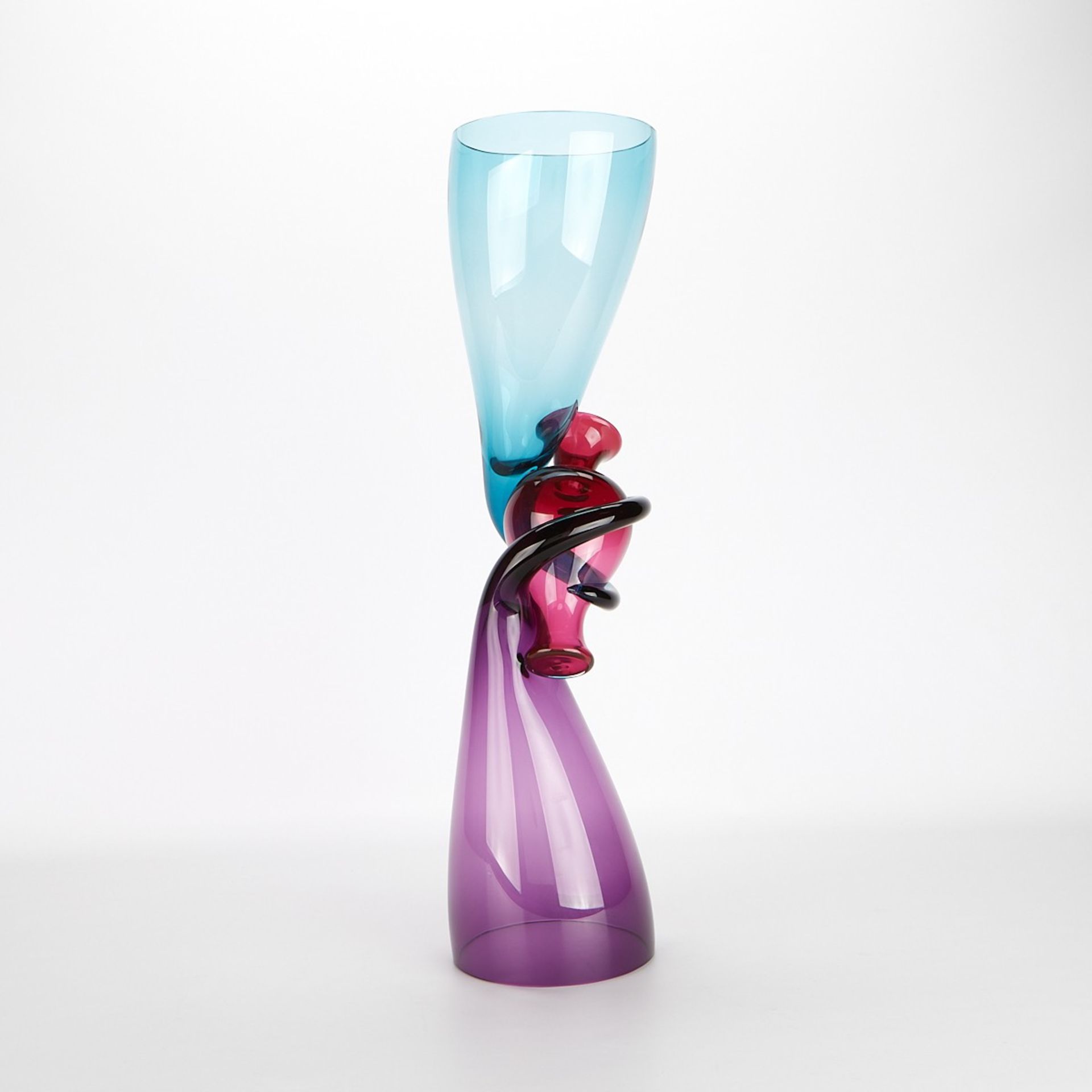Richard Royal "Relationship" Series Glass Vase - Bild 5 aus 8