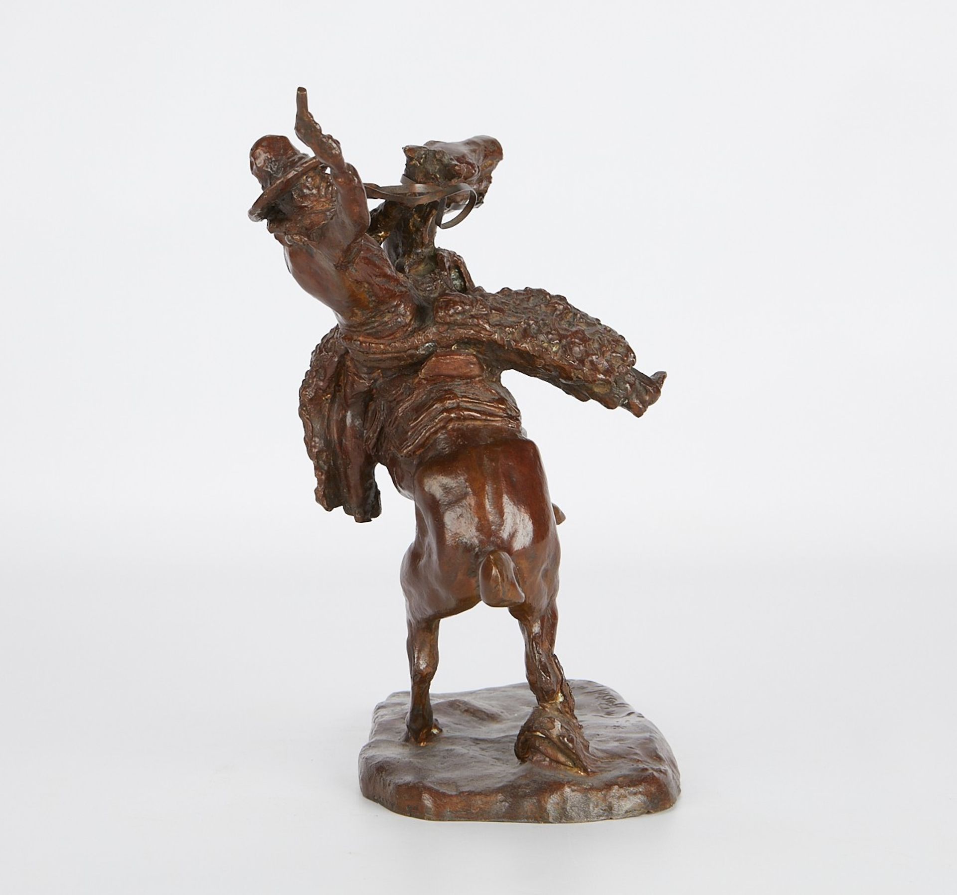 After Charles Russell "Smokin Up" Horse Bronze - Image 5 of 10