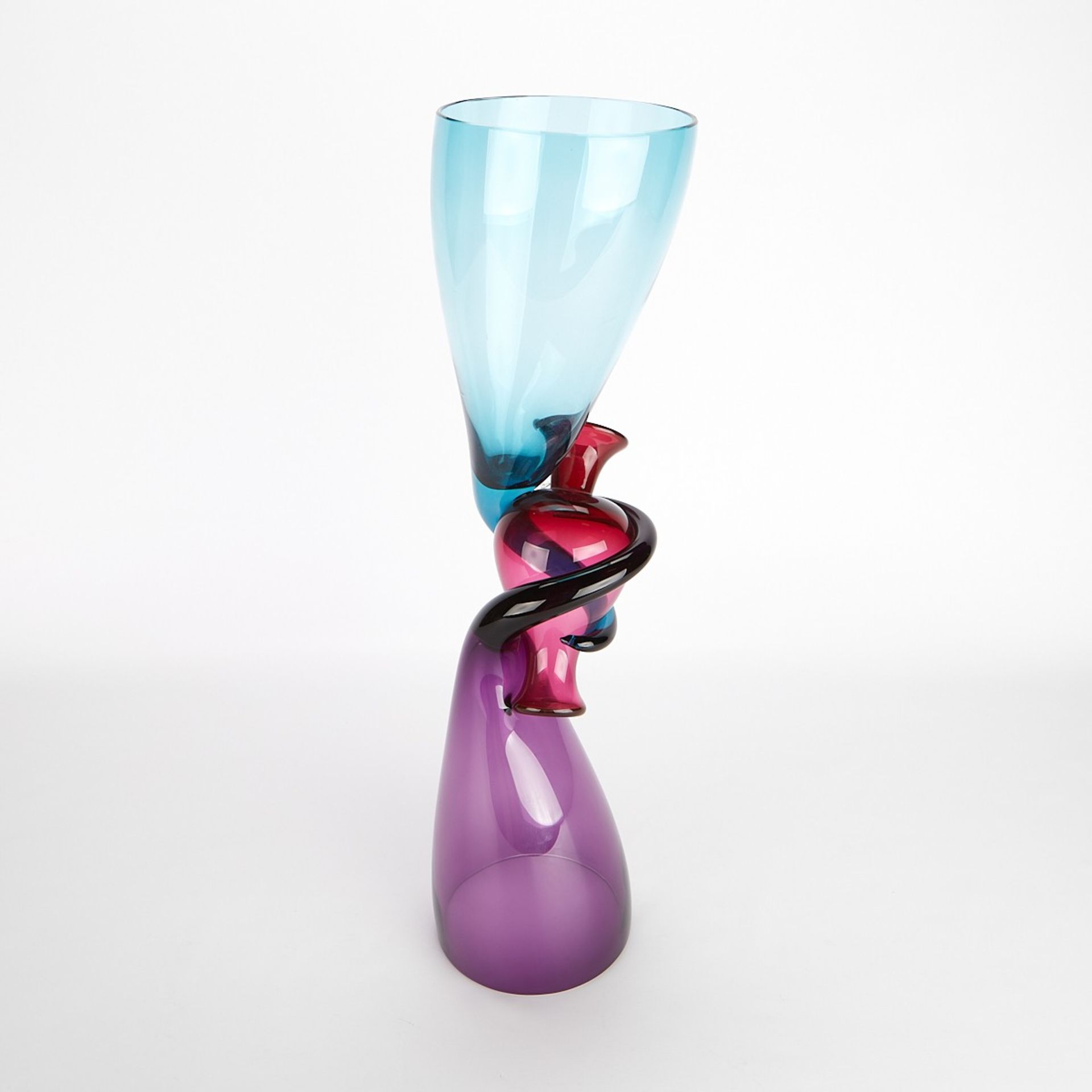 Richard Royal "Relationship" Series Glass Vase - Bild 6 aus 8
