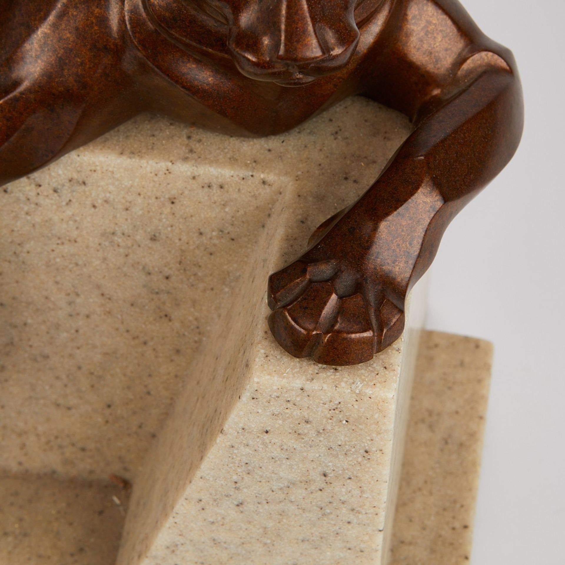 Janet Rosetta Bronze Cougar Sculpture - Image 10 of 12