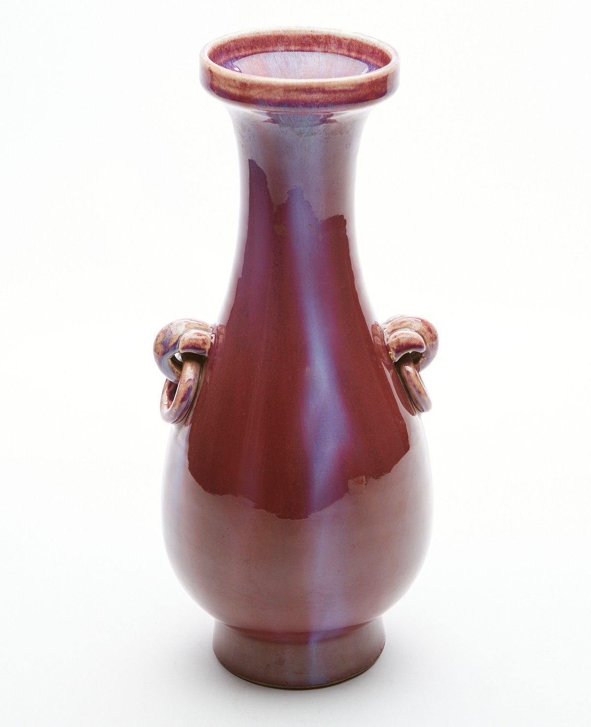 Chinese Flambe Vase with 2 Handles - Image 2 of 8