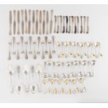 Group of 77 Pcs Sterling and Silver Flatware