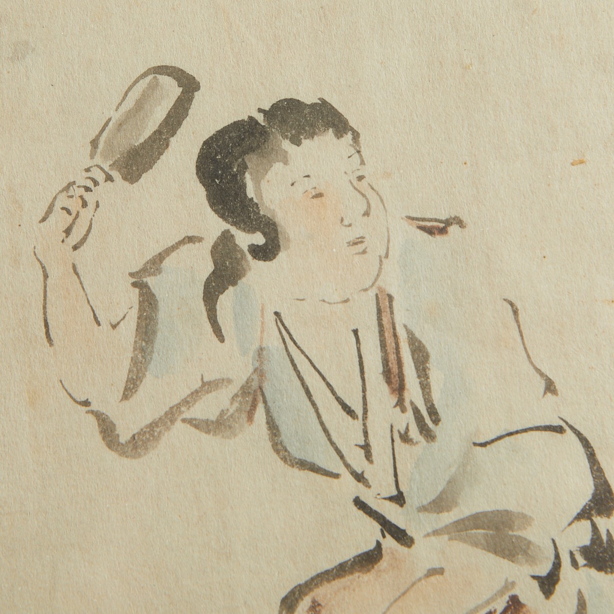 3 Japanese Watercolor Paintings Meiji / Edo - Image 12 of 20