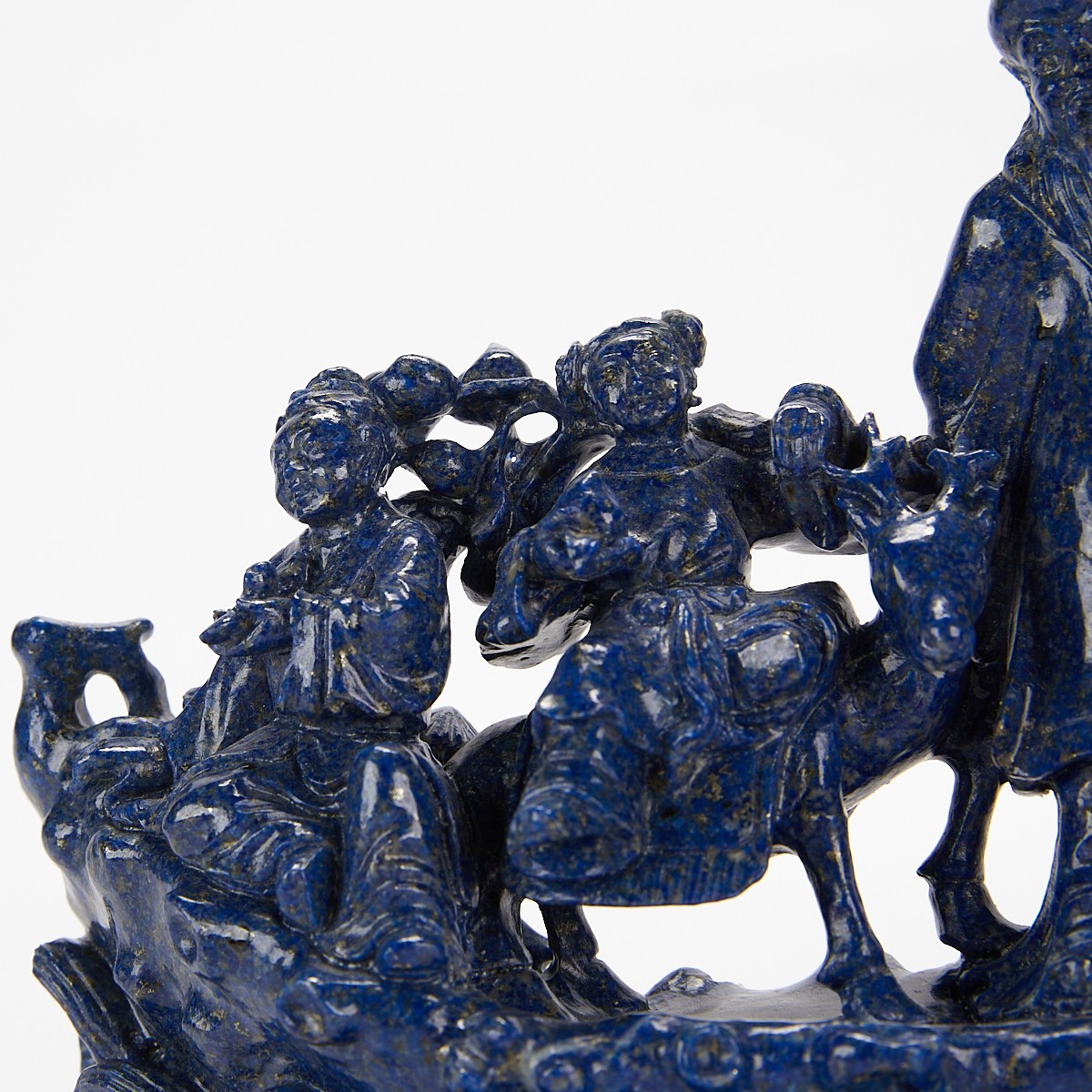 Chinese Lapis Lazuli Carved Sculpture - Image 10 of 11