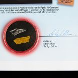 Apollo 13 Flown Kapton Fragments Blue Tint w/ COA