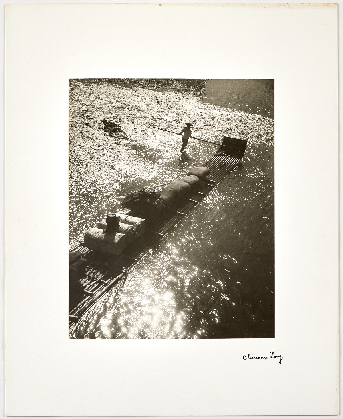 Chin San Long Photograph "The Raft" 1930 - Image 2 of 3