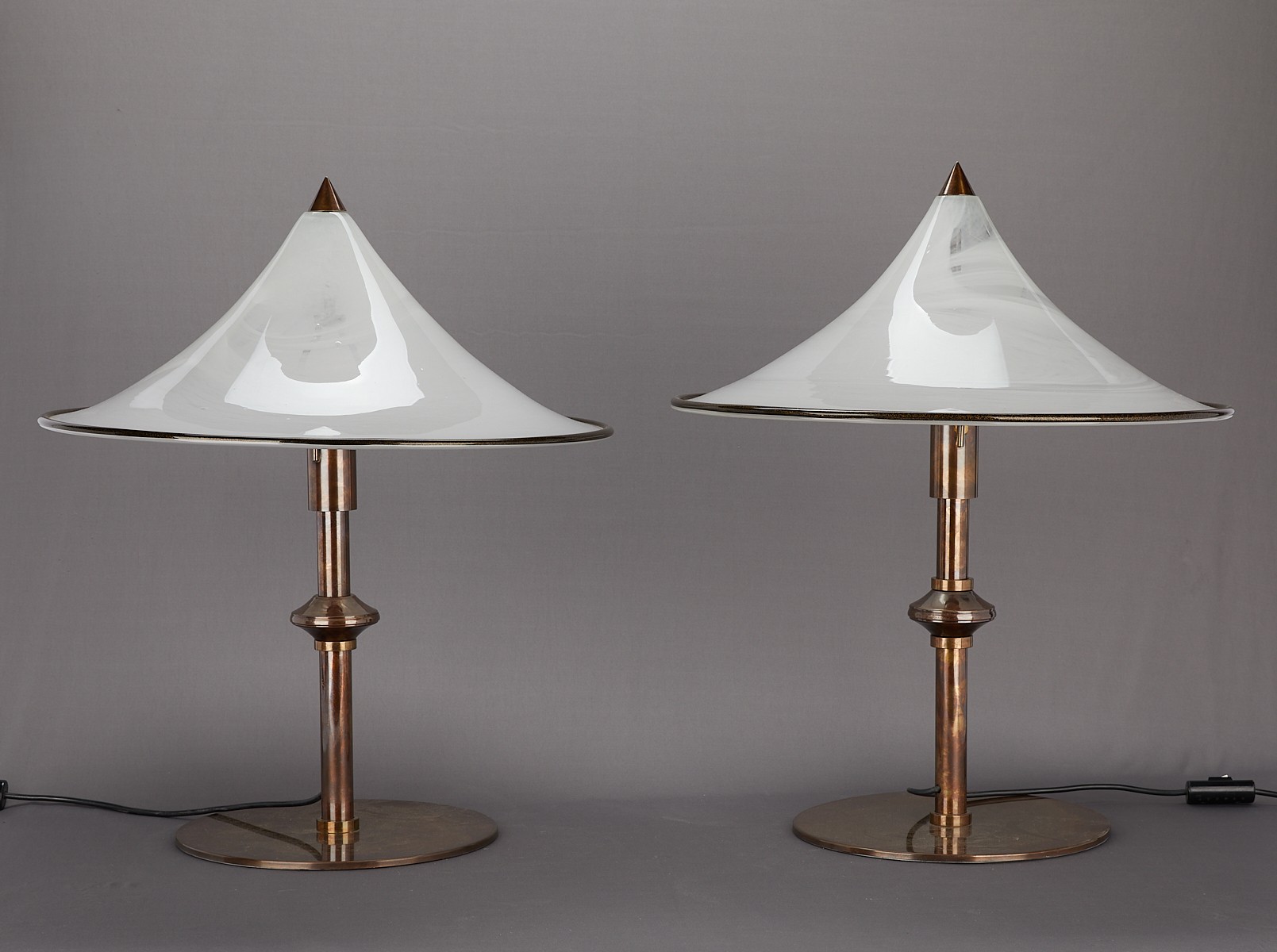 Italian Murano Tables Lamps Attr. Leucos - Image 4 of 15
