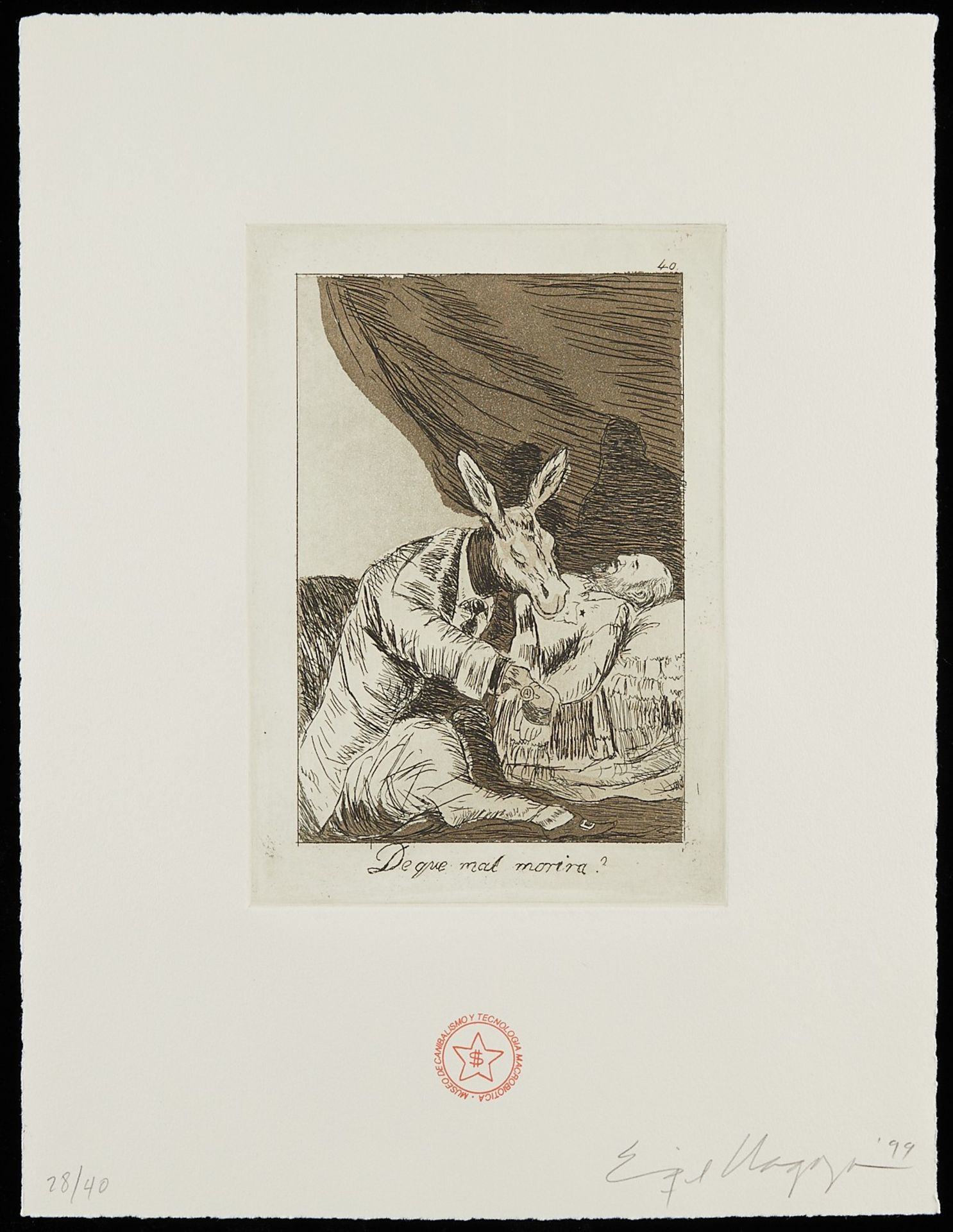 Grp: 8 Chagoya "Return To Goya's Caprichos" Suite - Image 23 of 40