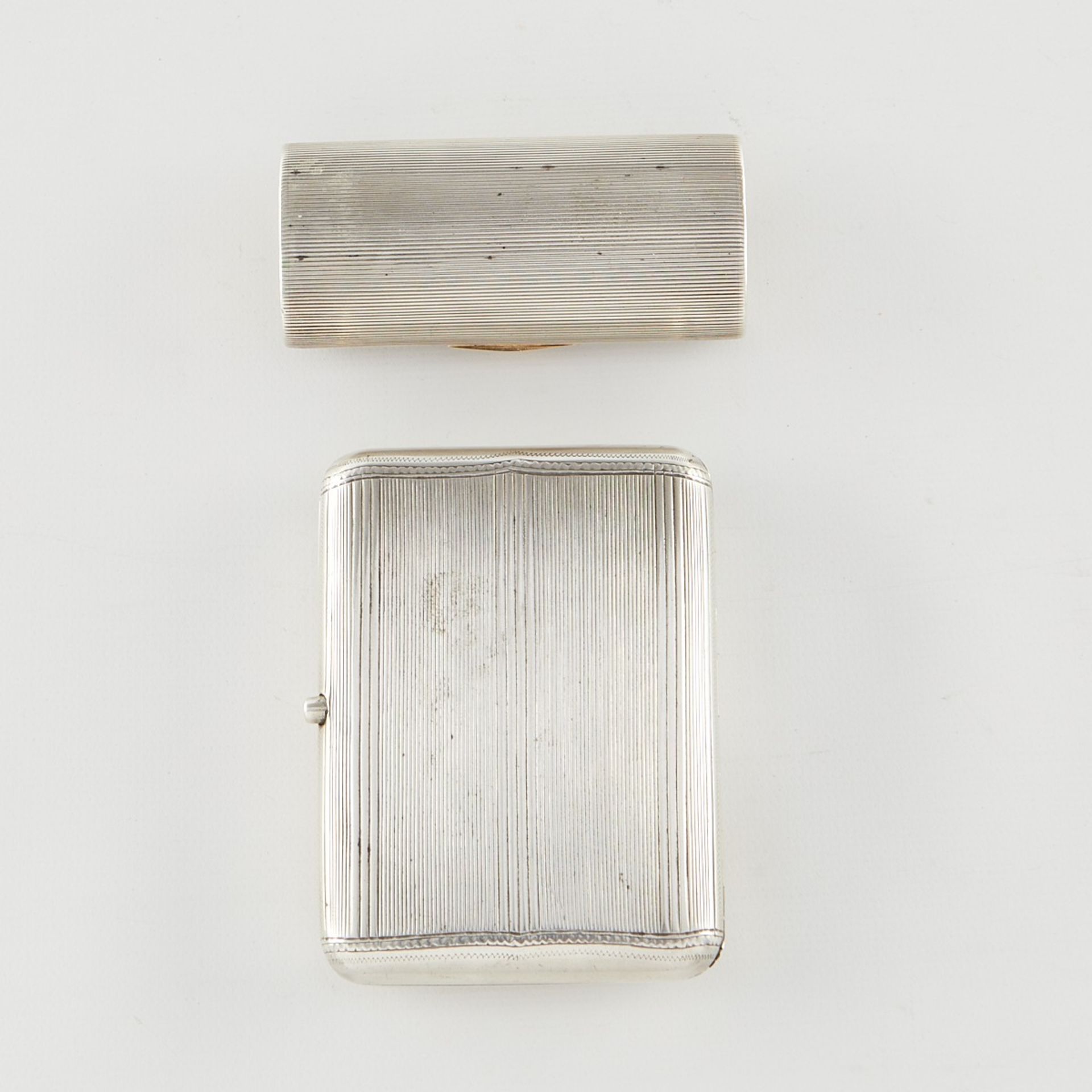 Pair of Silver & Sterling Cigarette Cases - Bild 2 aus 9