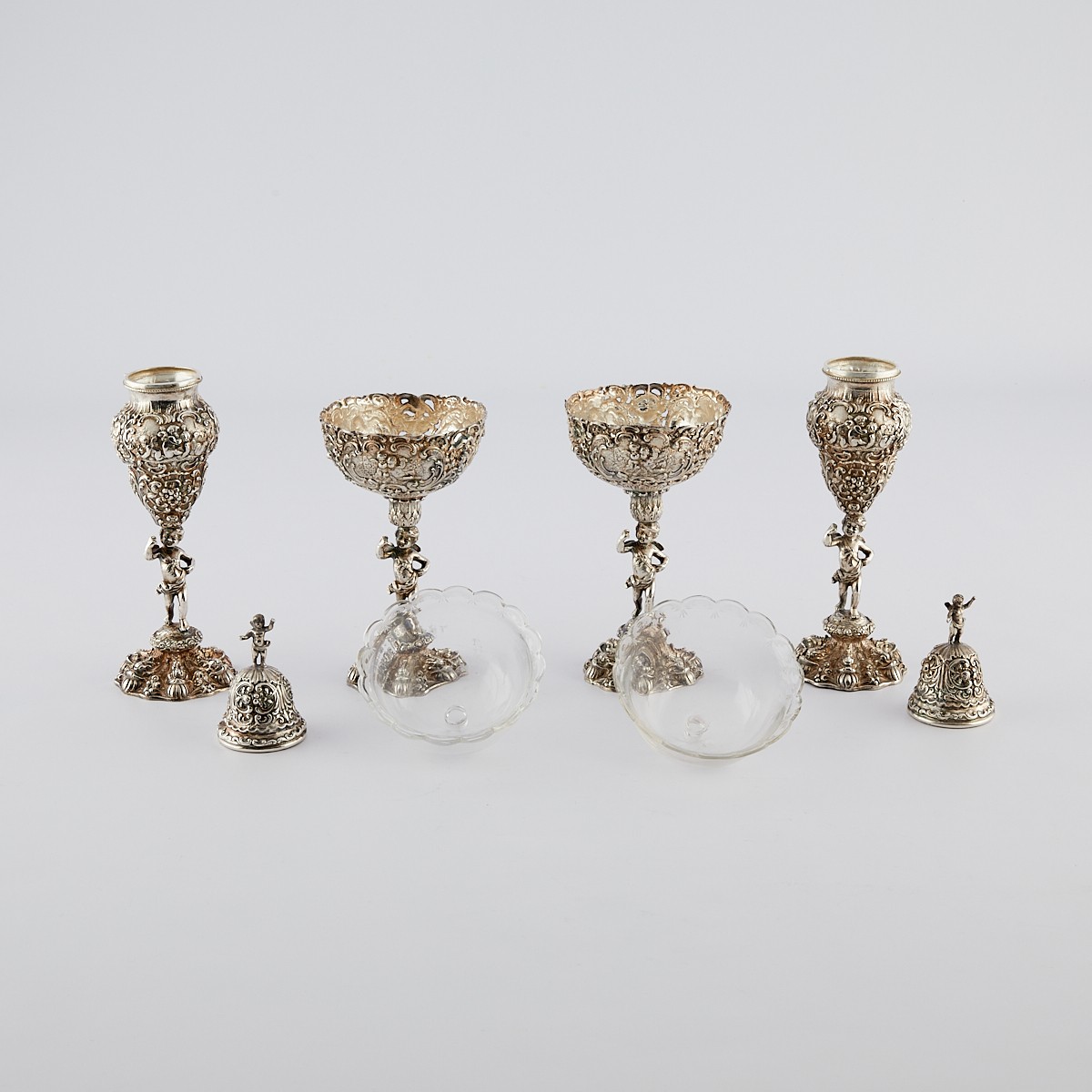 Group of 4 German 800 Silver Condiment Servers - Image 7 of 15