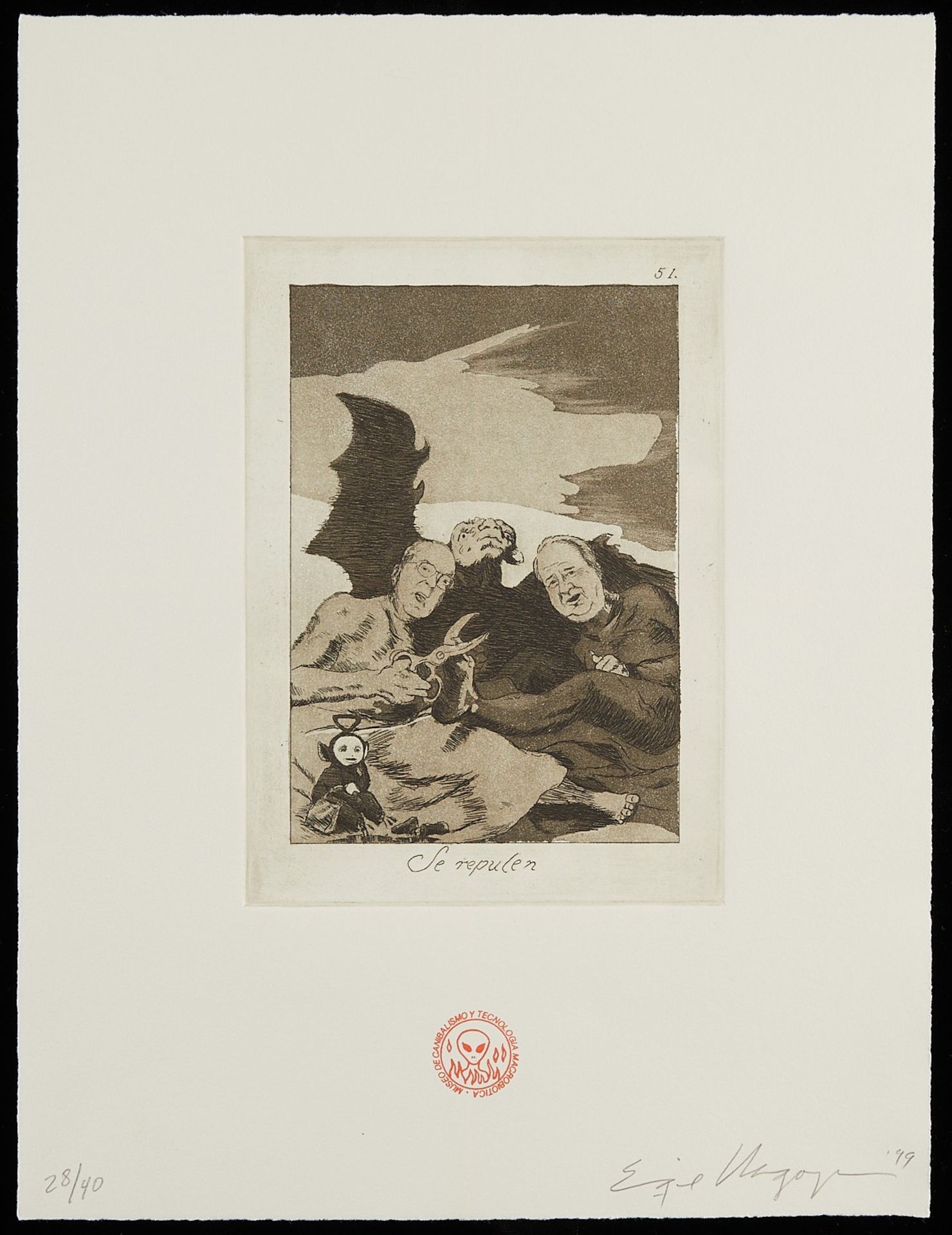 Grp: 8 Chagoya "Return To Goya's Caprichos" Suite - Image 8 of 40