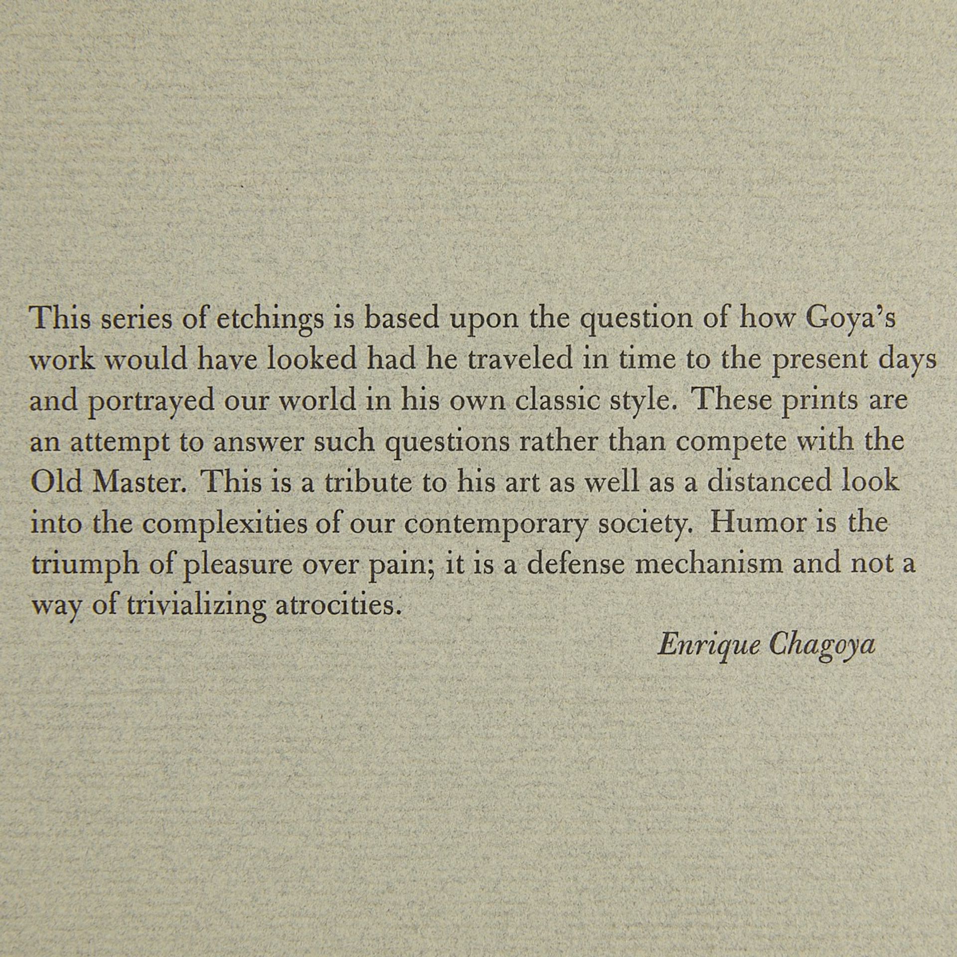 Grp: 8 Chagoya "Return To Goya's Caprichos" Suite - Image 36 of 40