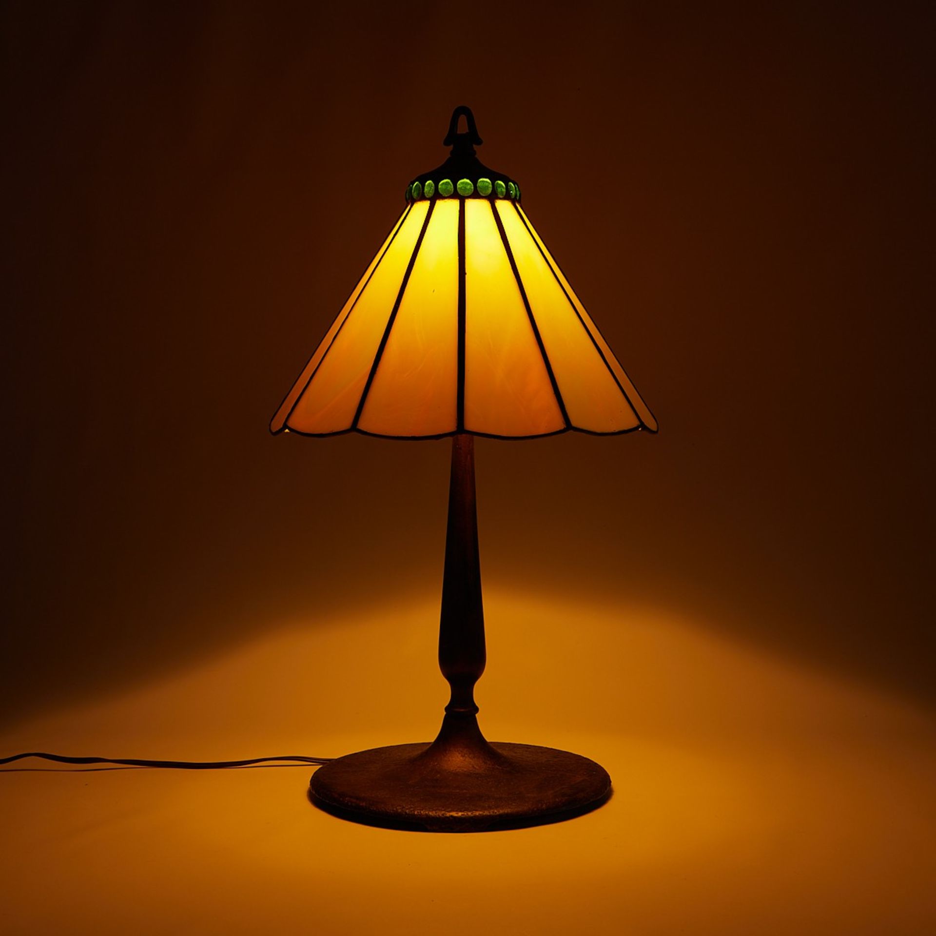 ALMCO Vintage Slag Glass Lamp - Bild 2 aus 11