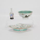 3 Chinese Porcelain Famille Rose Vessels