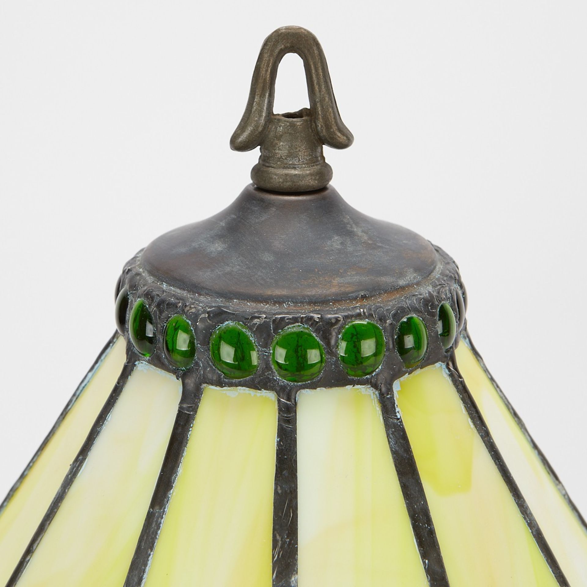 ALMCO Vintage Slag Glass Lamp - Bild 9 aus 11
