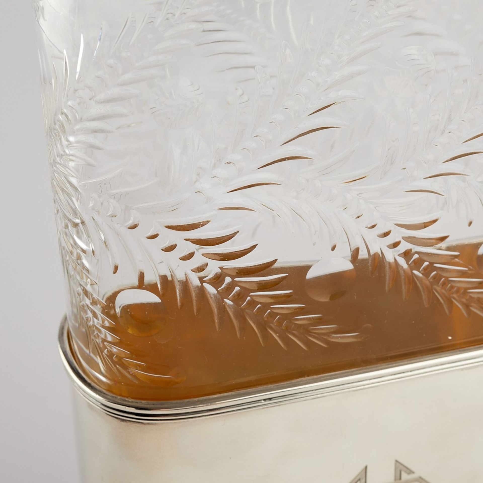 Large Tiffany & Co. Sterling & Glass Flask - Bild 2 aus 20
